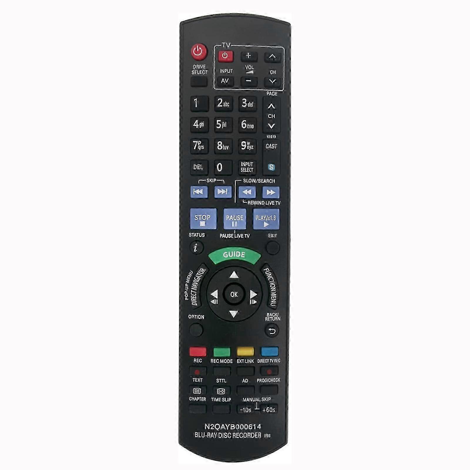 Blu-ray DVD Player Remote Control Replacement for DMR-BWT700EB Models Fast Response Functionality