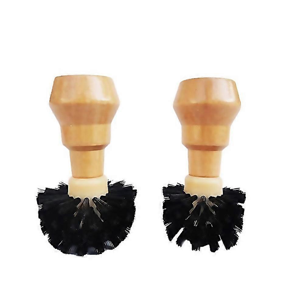 For Coffee Machine Powder Bowl Cleaning Brush Solid Wood Handle Brush