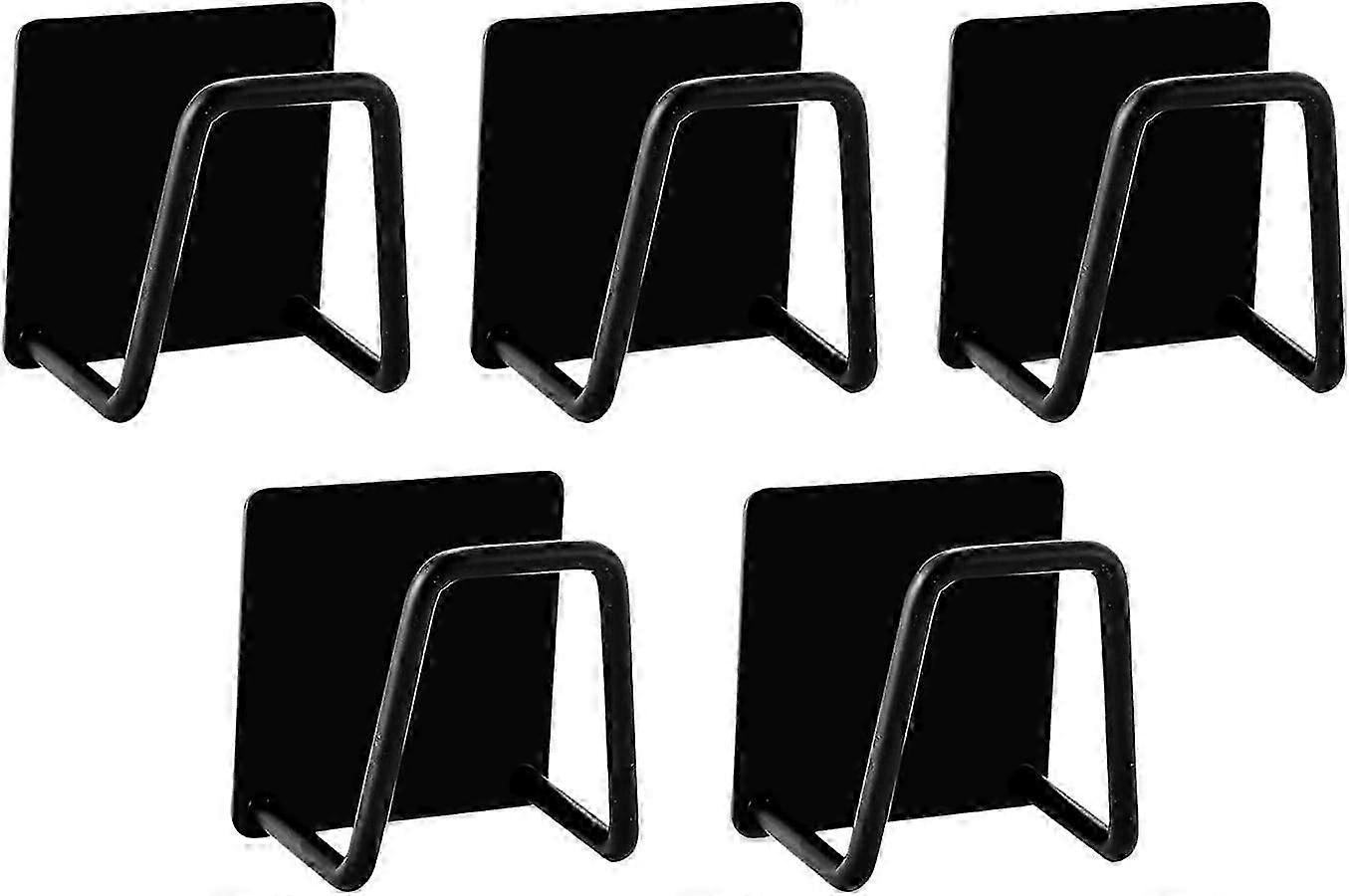 Unbrand Série 5 pièces Éponges de cuisine en acier inoxydable Porte-éponges Égouttage Séchoir Évier