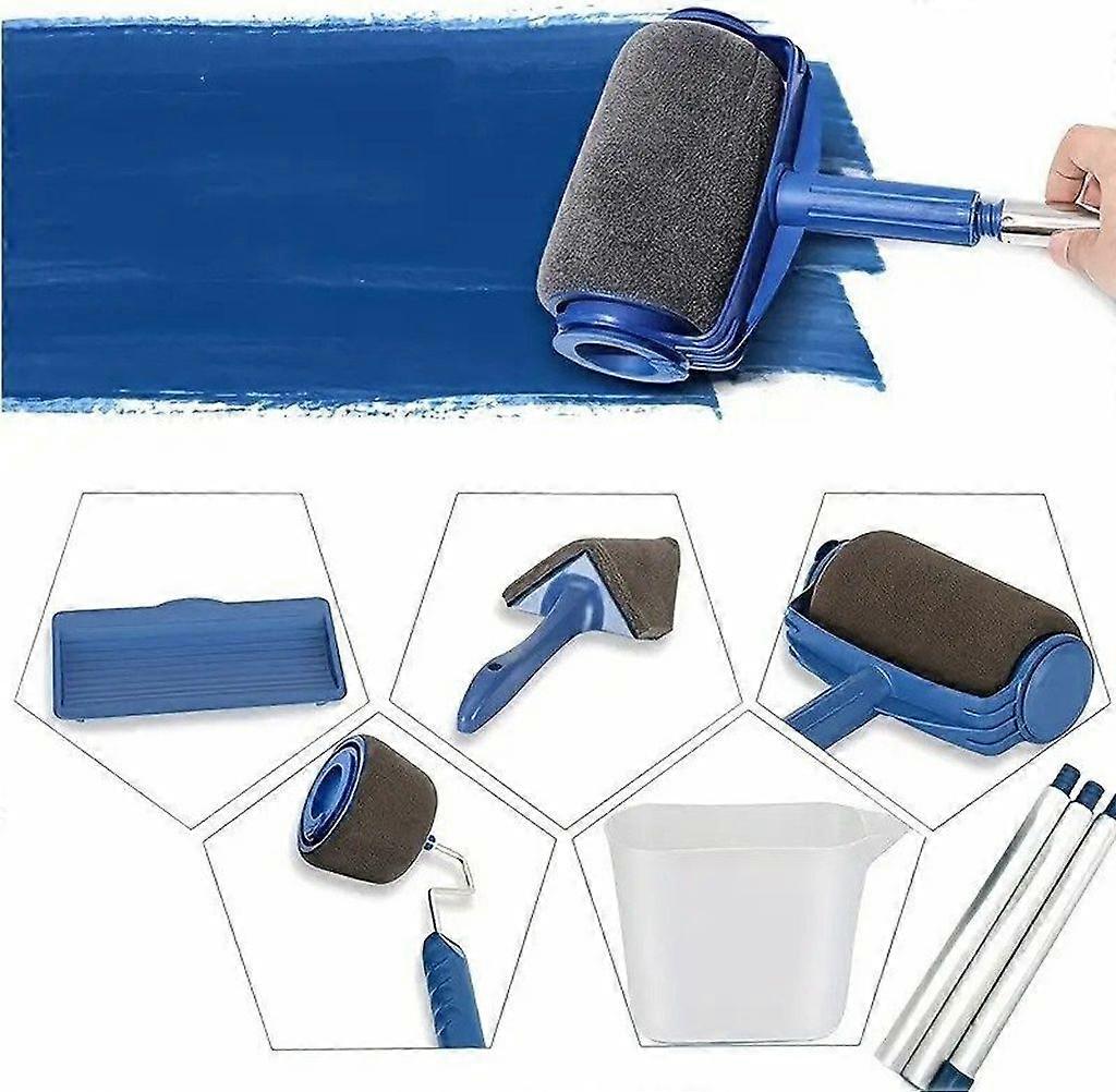 5 in 1 multifunctional paint brush set, professional painter set, paint roller with slots