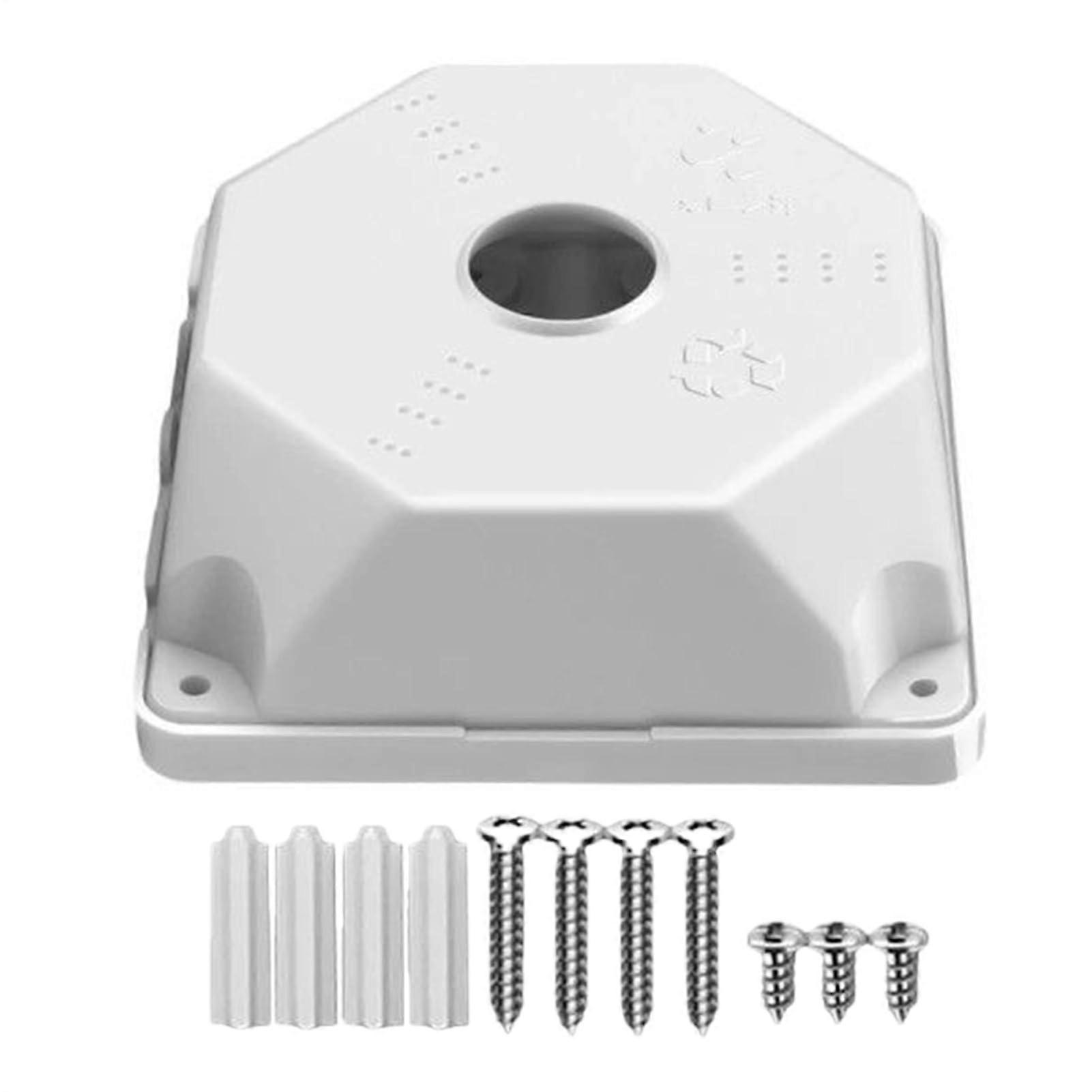 Junction Box For Surveillance Cameras - 9 Cm Square Camera Compatible Indoor Box With Removable Housing - Campus Parking