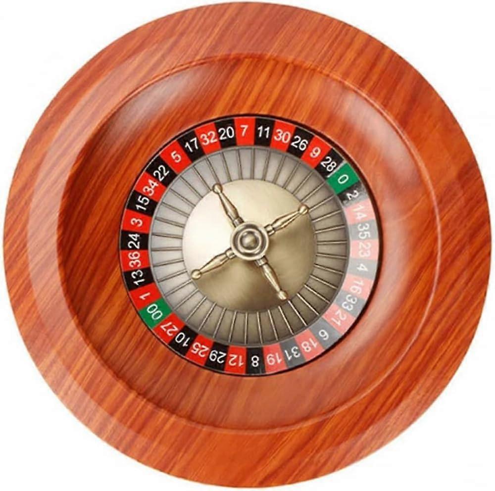 Roulette Table Game 12-Inch Rotating Wheel, Tabletop Party Game For Game Night, Leisure Table Games