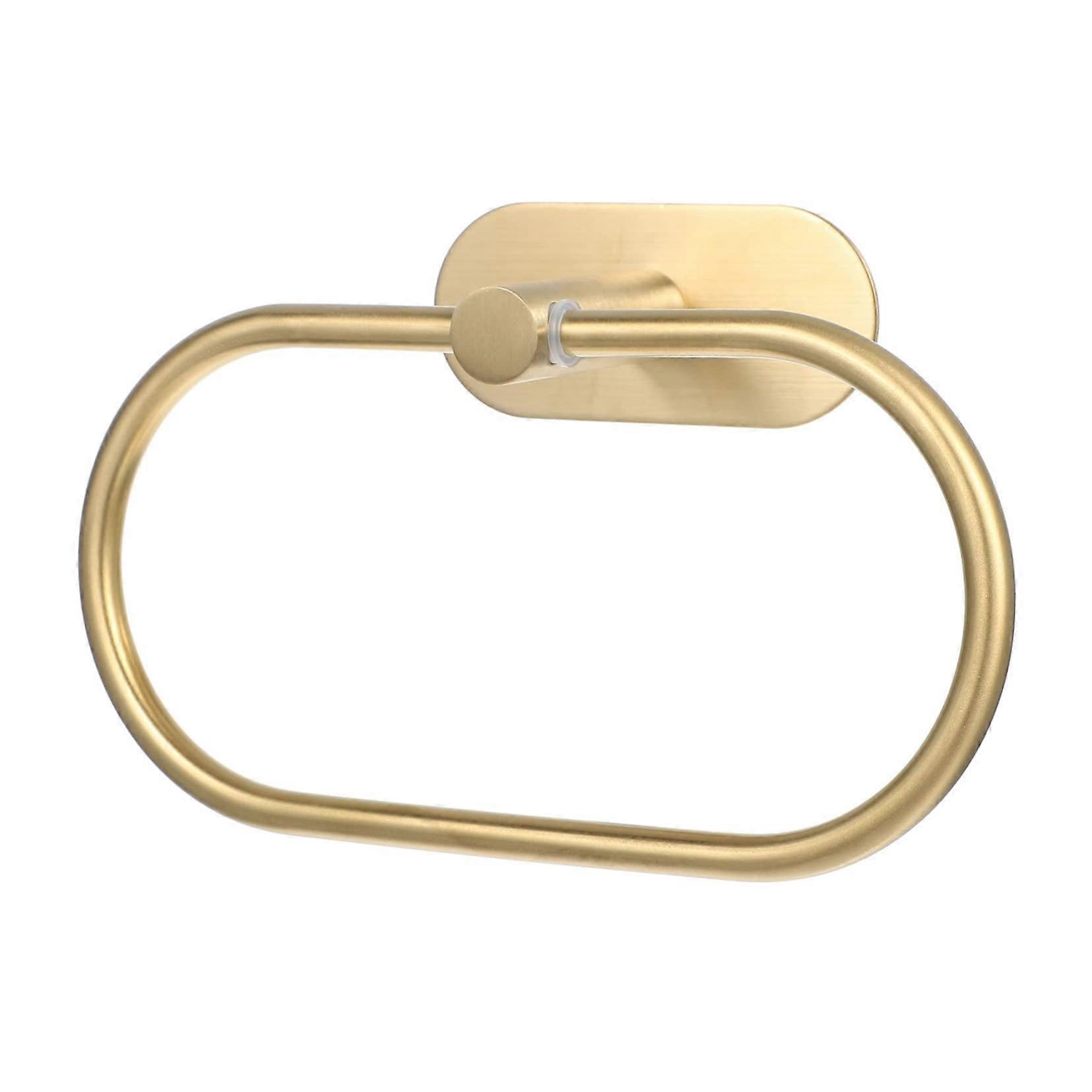 Oval Wall-Mounted Towel Holder – Space-Saving Bathroom Towel Ring with Modern Design, Ideal for Hand Towels and Small Spaces
