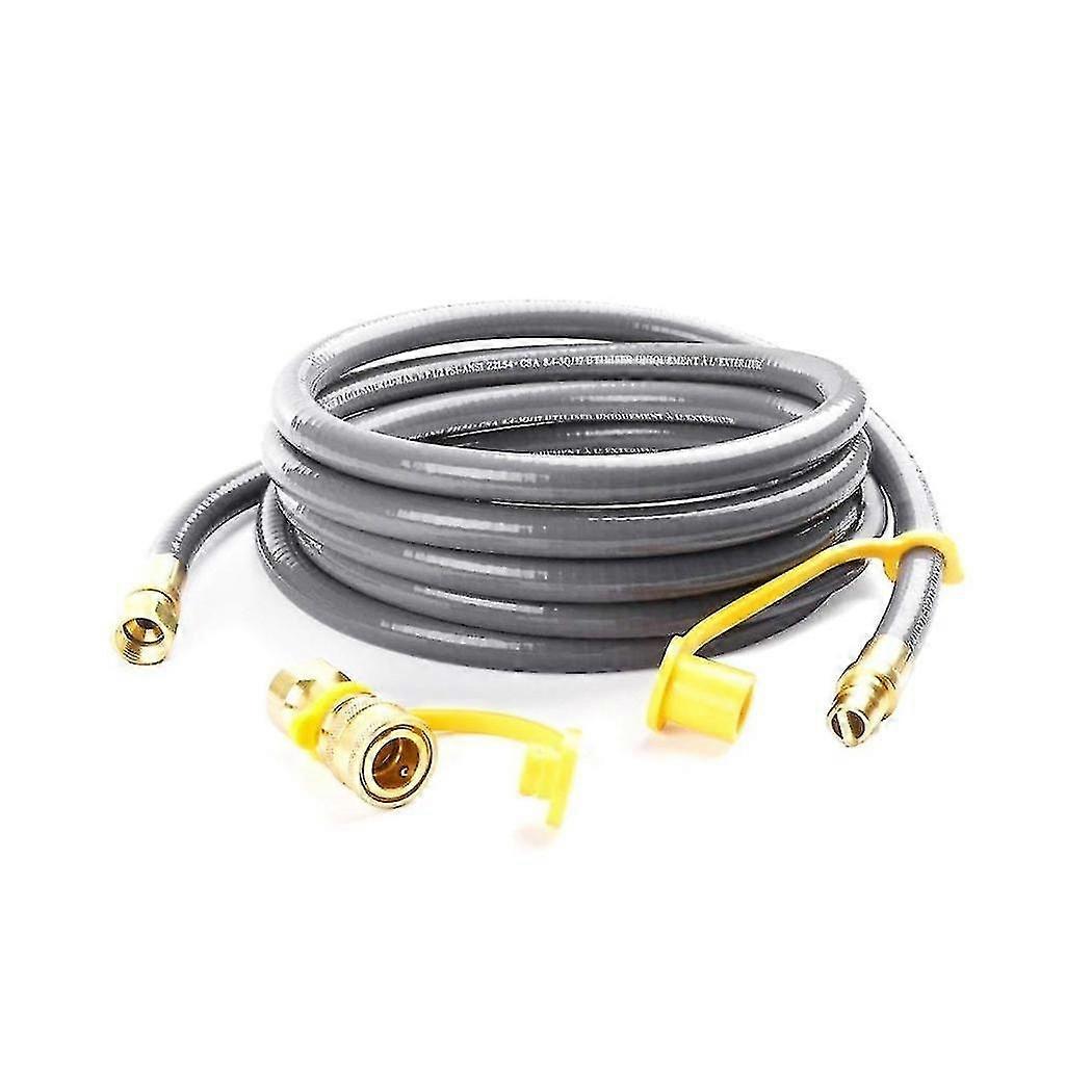 8英尺3/8英寸内径天然气烧烤软管，带快速连接丙烷气软管组件，适用于低压