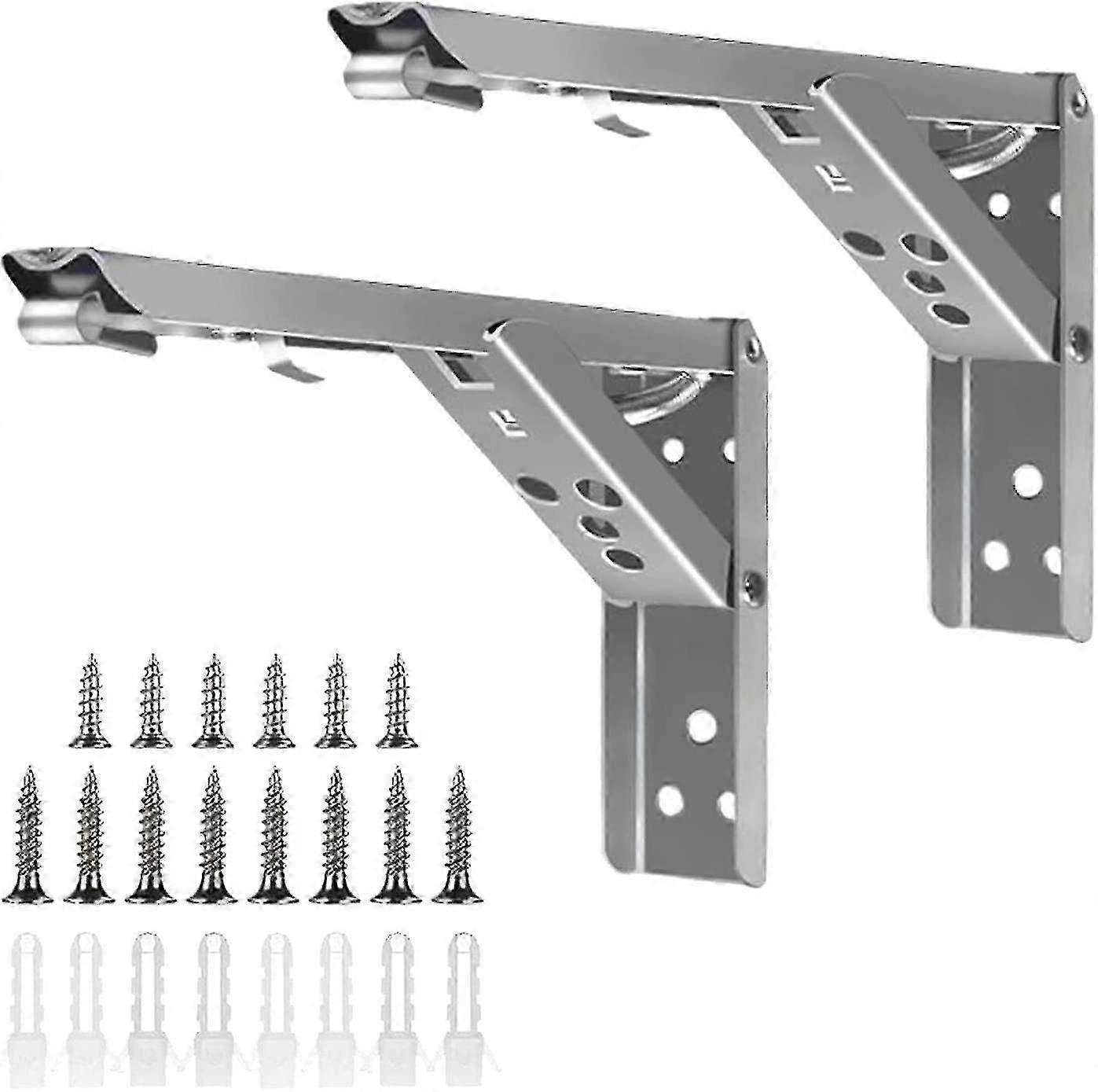 Folding Console Shelf Brackets Heavy Duty Stainless Steel Folding Bracket Folding Console Table Space Saving Folding Shelf