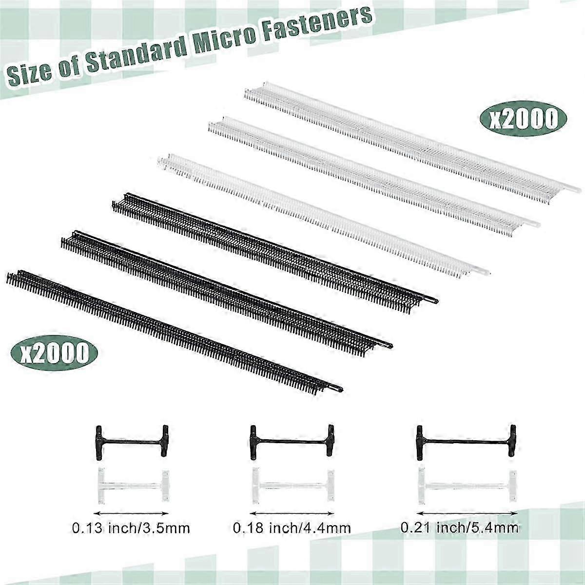Kit de fixations de micro-étiquetage : recharges d’étiquettes de 0,13 po, ardillon d’étiquetage fin à 0,18 po, fixations pour l’étiquetage des articles