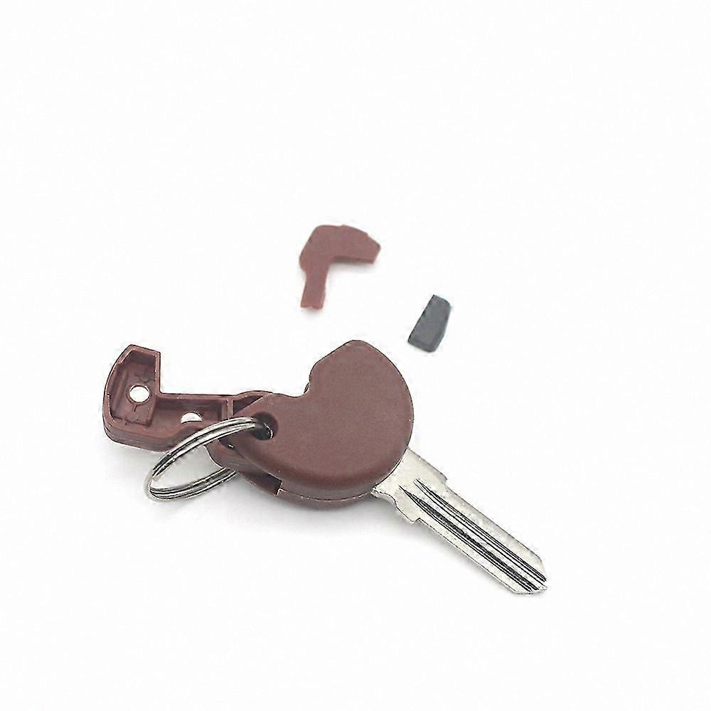 Uncut Blank Key with Transponder Chip for Vespa GTS GTV GT S 125 200 250 300 Motorcycle Key Case Shell Cover