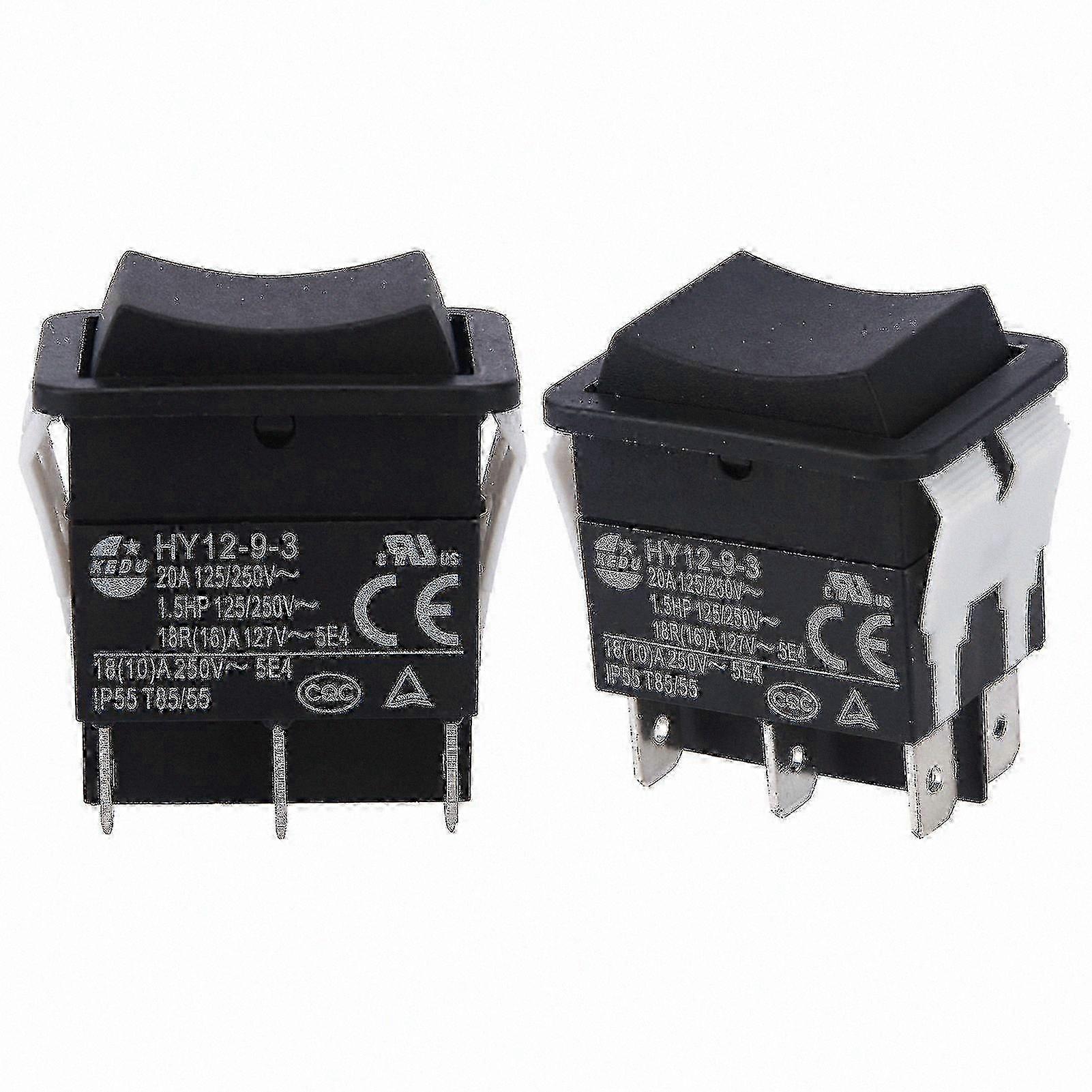 Durable ABS Rocker Switch with Push Button for Boats and Industrial Use