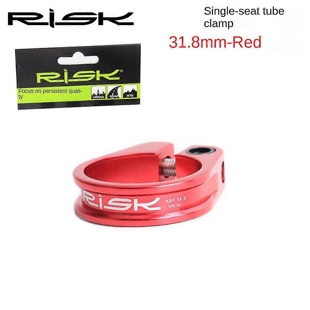 Bicycle seat tube clamp, aluminum alloy, suitable for multiple bike models and with cable guide