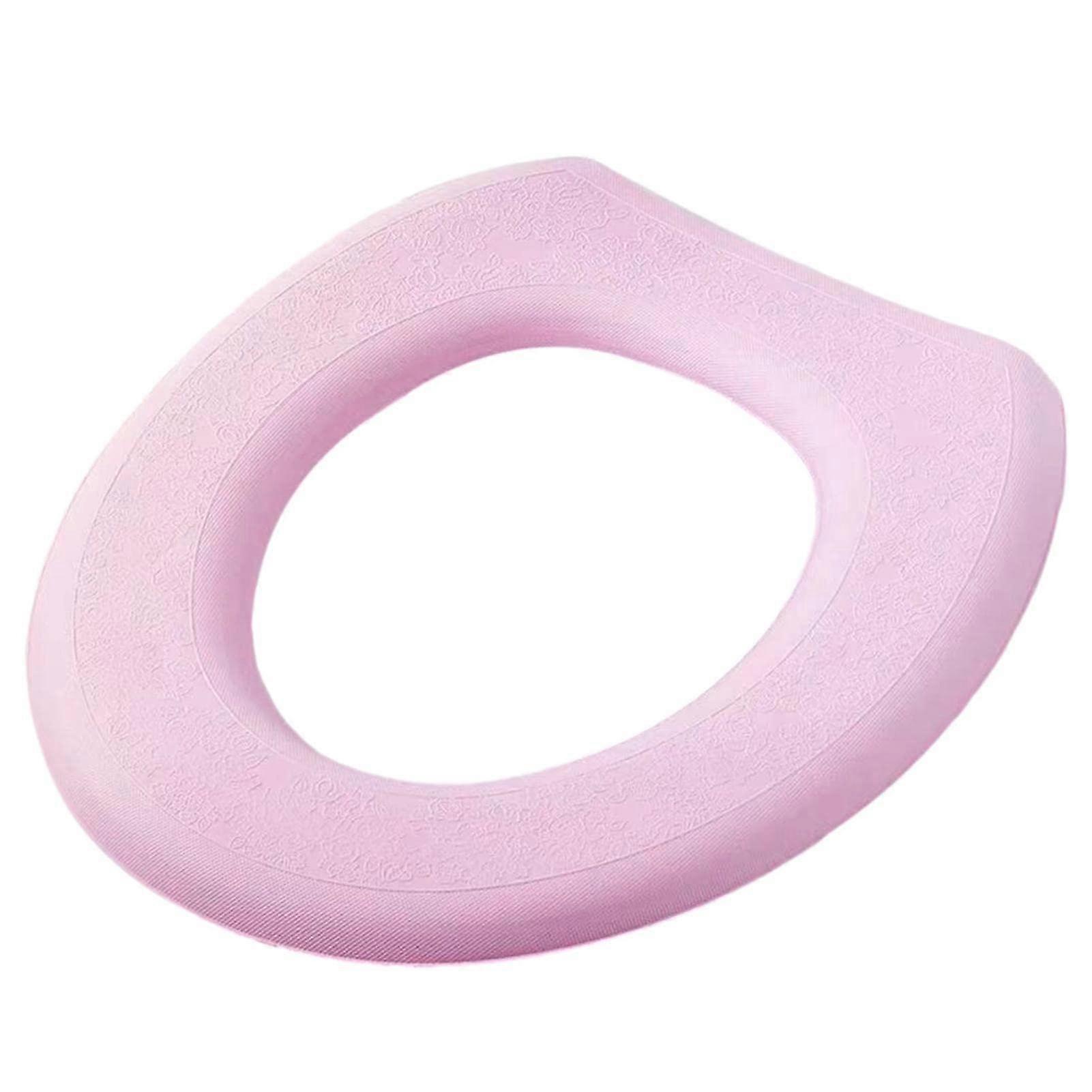 Toilet Seat Cushion Soft Thicker Pink Washable For Extra Padding Warm