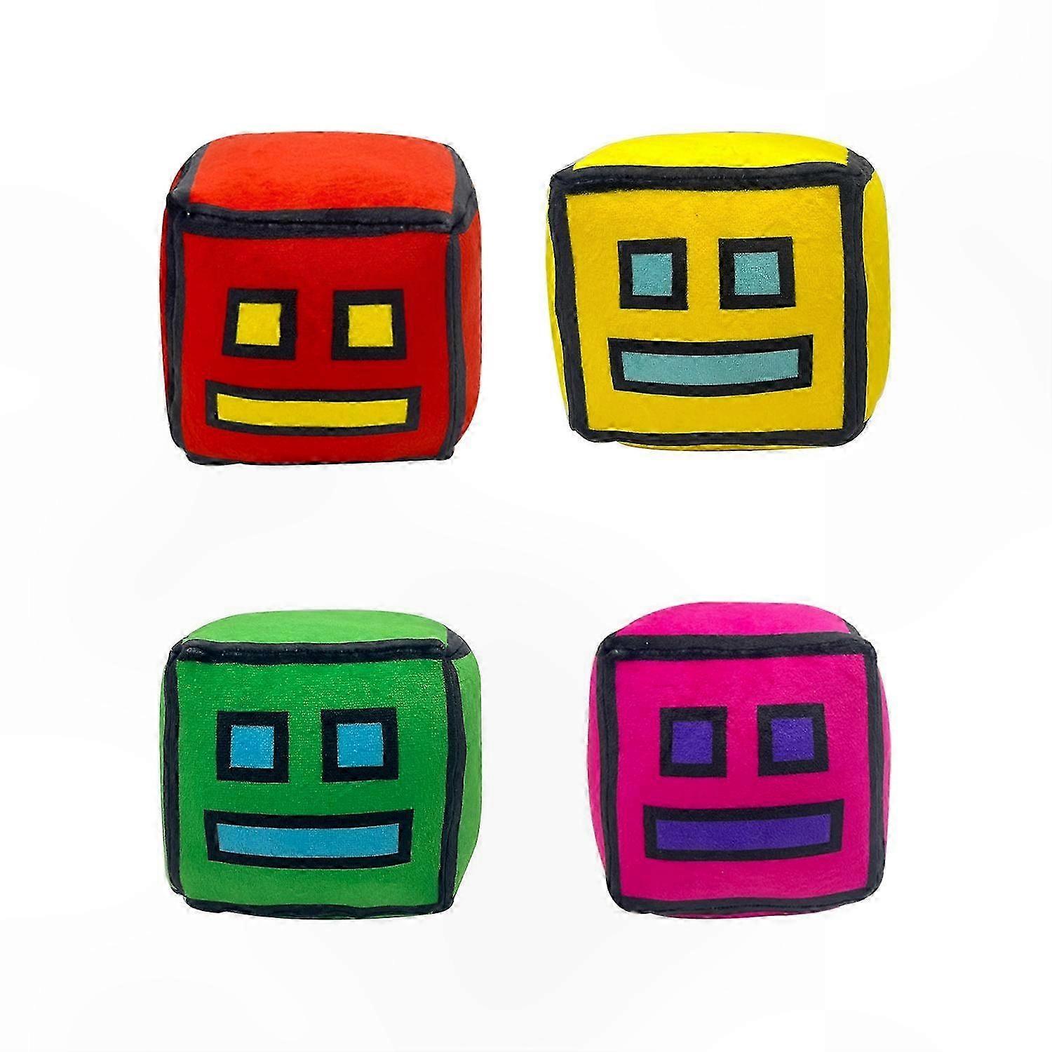 Plush Toy Set - Soft Animal & Cube Shapes for Kids, Ideal for Play & Decoration