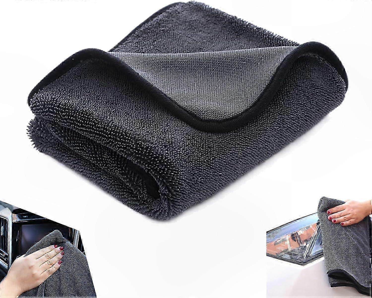 Microfiber Drying Cloth for Cleaning, Gray 30x40cm