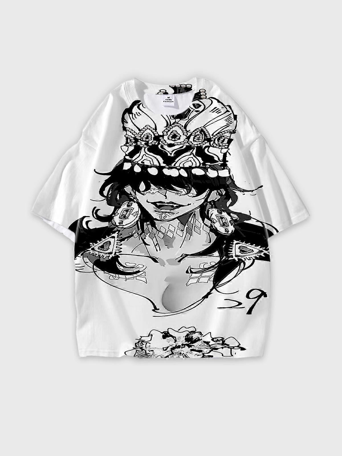 T-Shirt Short Sleeve Round Neck, Summer Casual Loose Graphic Tee, Unisex Sultan’s Game V3777