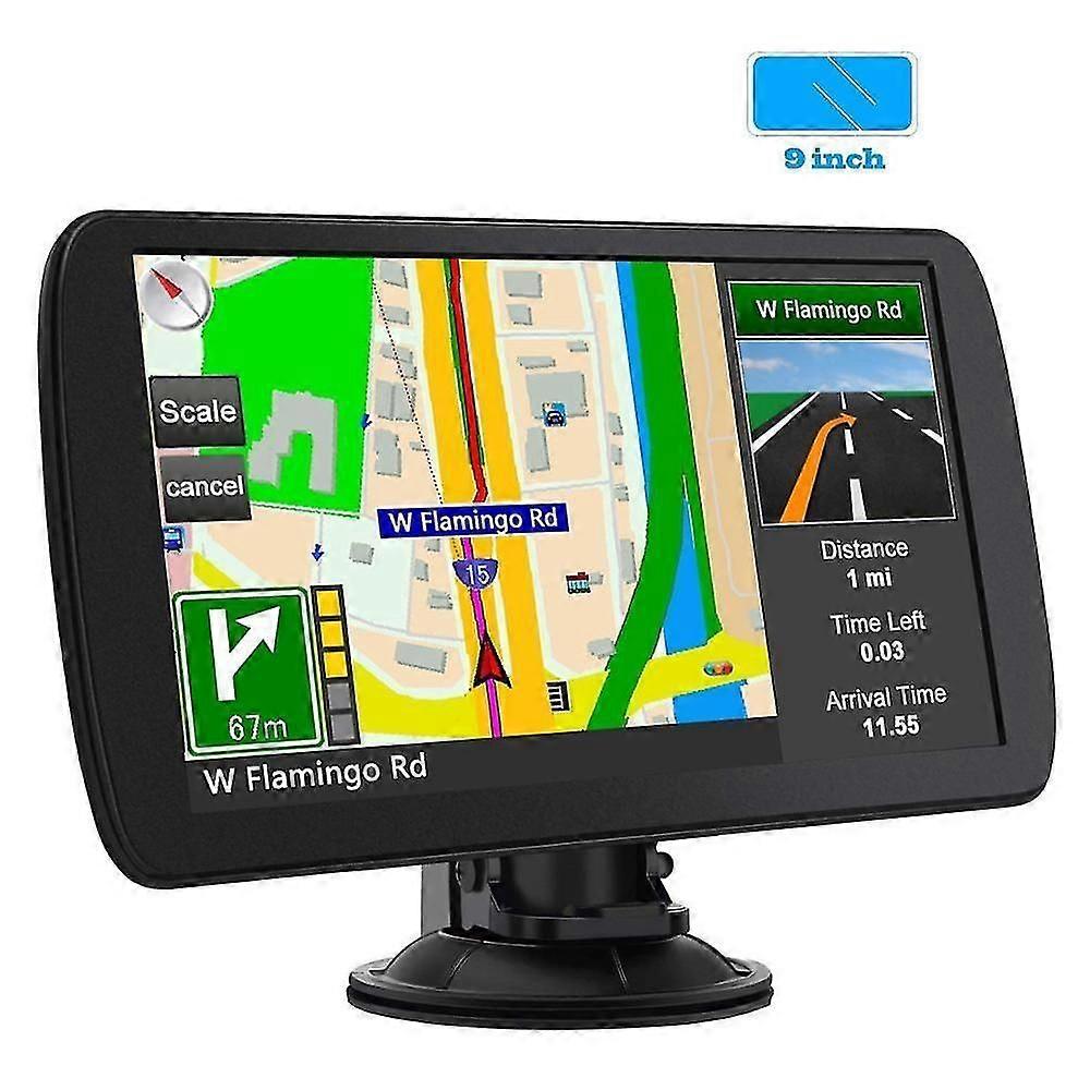 Navigateur GPS 9 pouces avec AVIN, Bluetooth et caméra de recul pour voiture