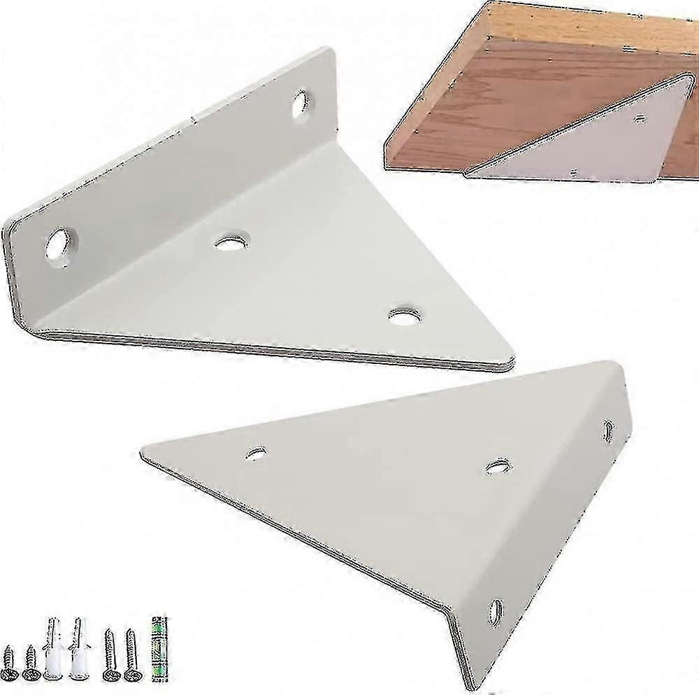 2pcs Floating Shelf Brackets, Floating Shelf Brackets, Wall Shelf Bracket, Heavy Duty Metal Shelf