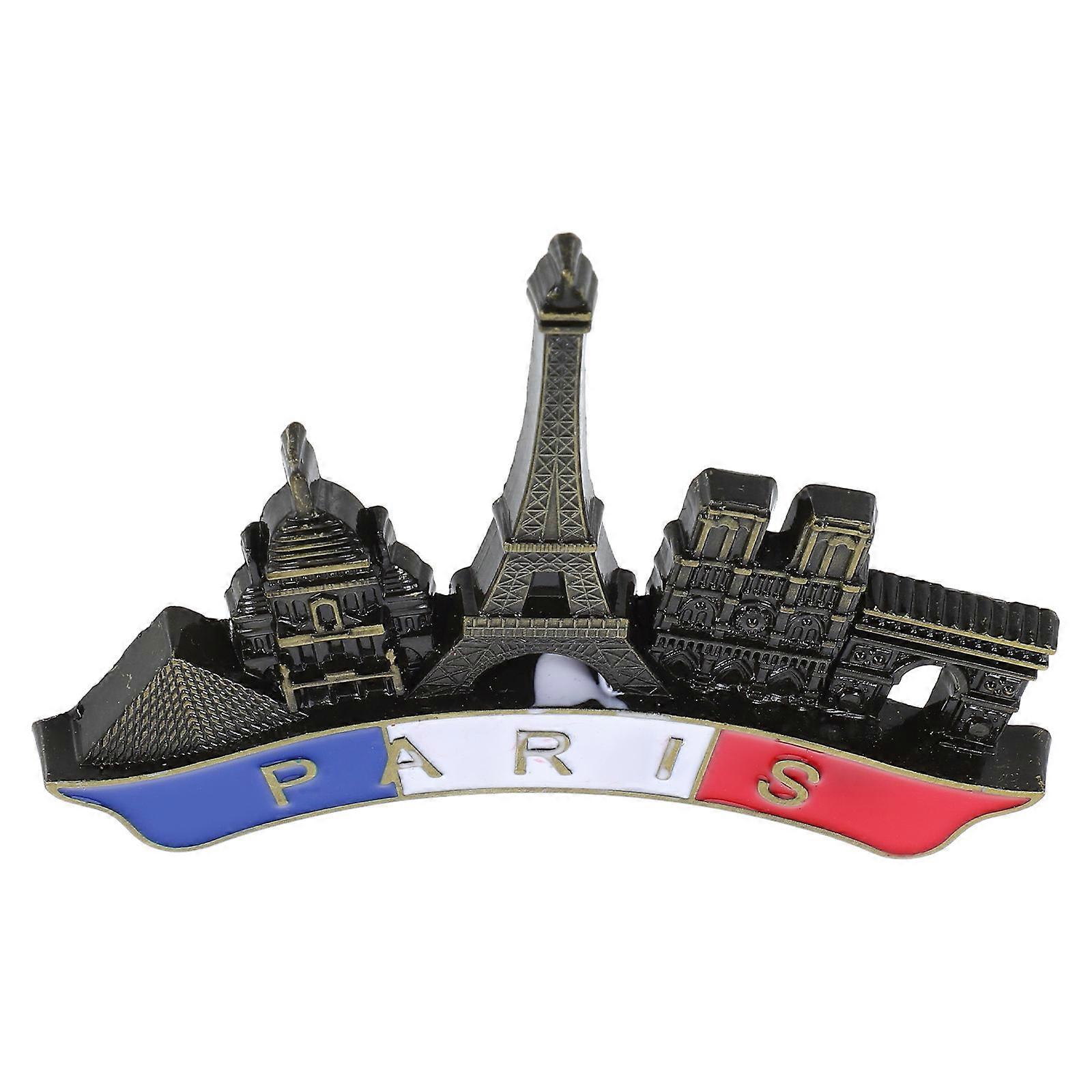 Vintage Icebox Magnet Artistic Parisian Pattern for Kitchen Decor