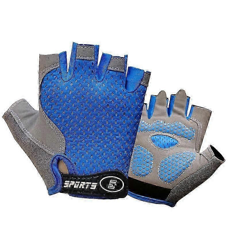 2set כפפות ילדים חצי אצבע חיצוני ספורט ילדים רכיבה על אופניים בנים בנות הגנה נגד החלקה לנשימה דק אביב קיץ כפפות