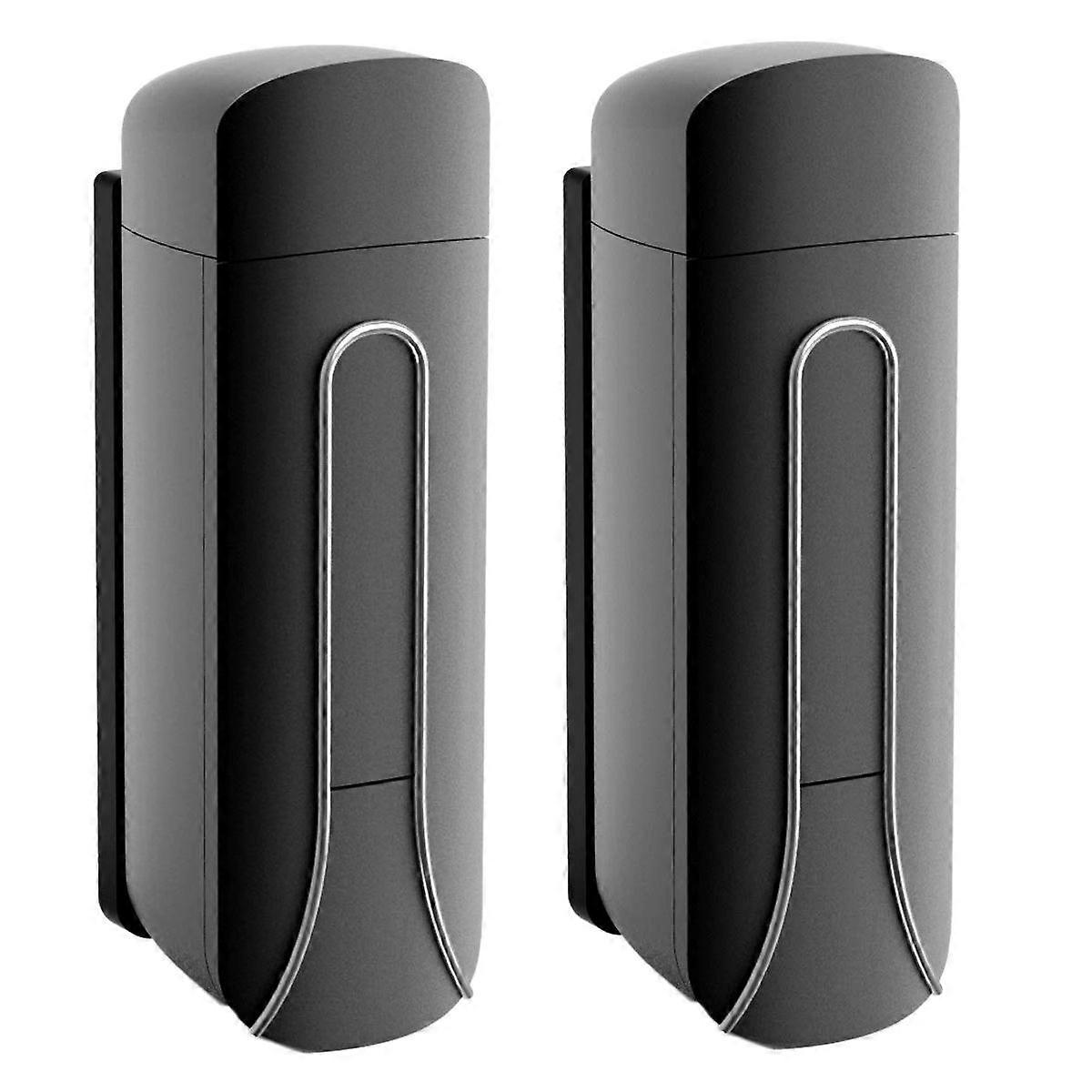 2Pcs Bathroom Plastic Liquid Soap Dispenser 350Ml Shower Detergent Shampoo Bottle for Kitchen Hotel