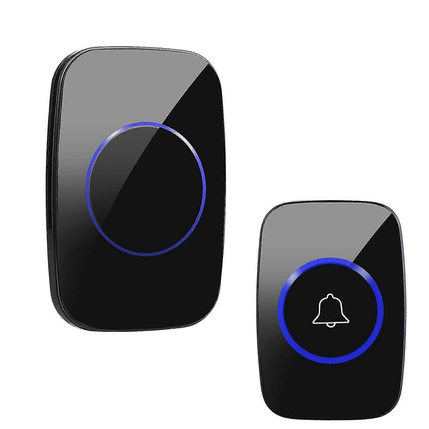 Wireless doorbell, 1 transmitter and 1 receiver, suitable for office, hotel, home, etc