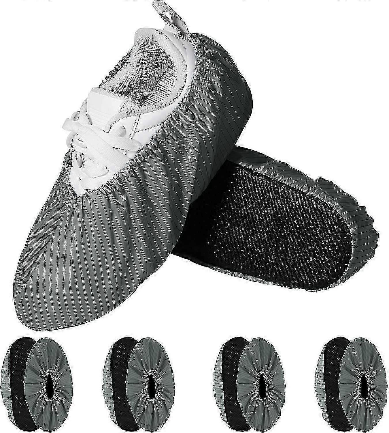 10 حزمة أغطية أحذية قابلة لإعادة الاستخدام ، أحذية قابلة للغسل مع نعل غير قابل للانزلاق ، واقيات أحذية متينة للمستشفى ، المنزل ، العيادة ، المختبر ، إلخ - xinhan