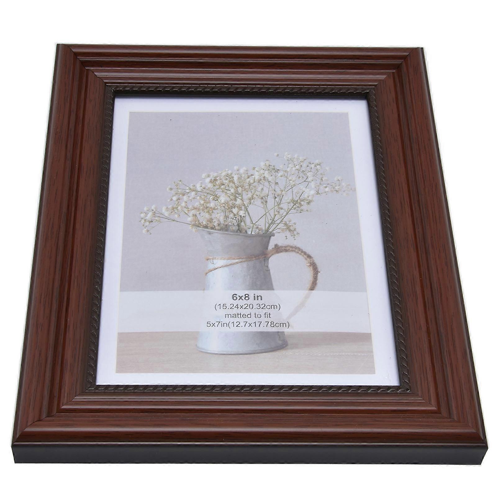 Simple Style Concave Foam Board Rectangular Photo Frame for Home