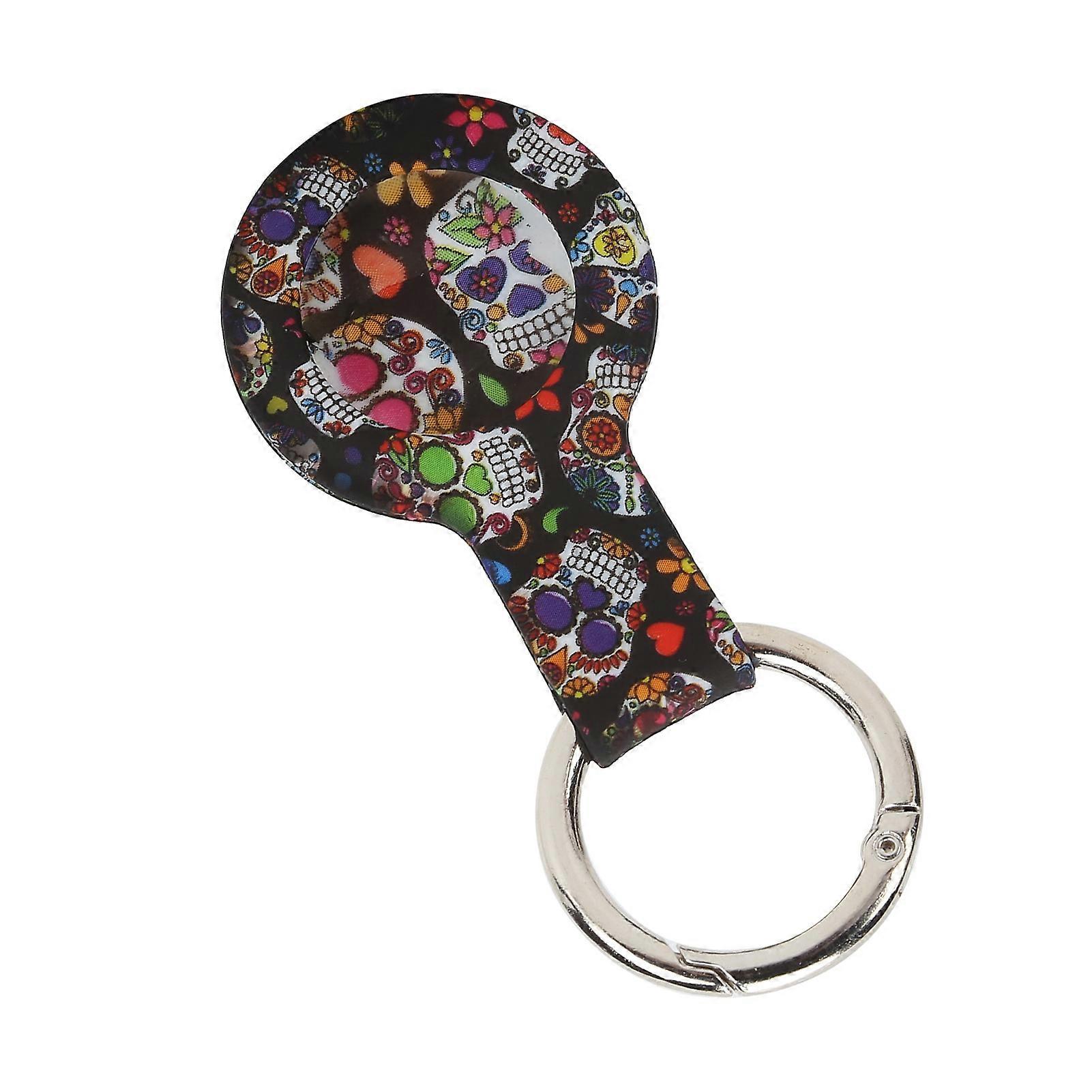 Printing Pattern Silicone Protective Cover Case with Metal Buckle for IOS Locator