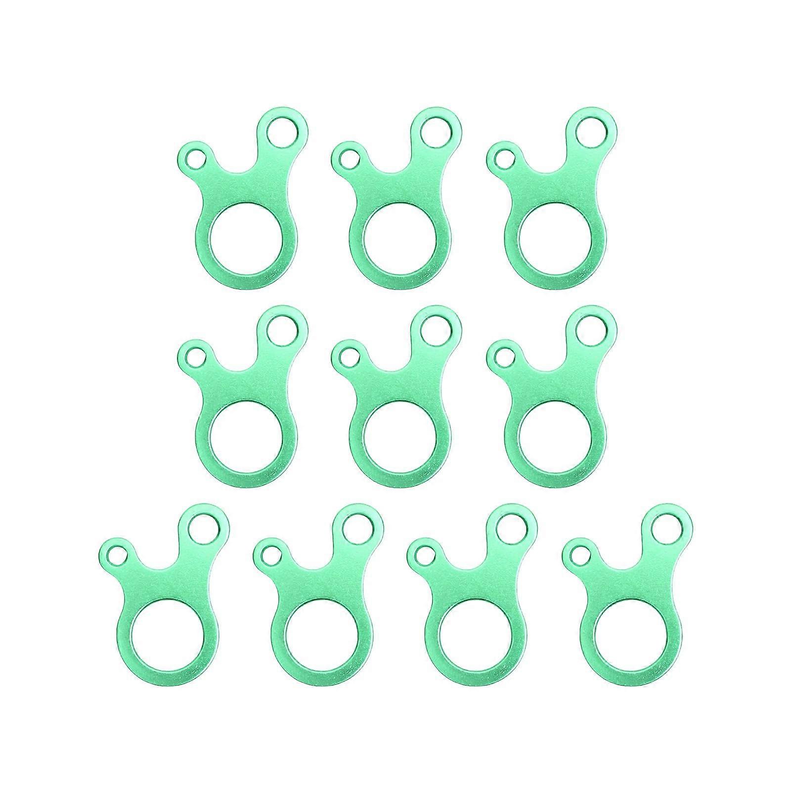 Camping Cord Tensioners 10Pcs, 3Hole Guyline Cord Adjuster, Quick Fast Knot Rope Buckle, Resistance Regulator