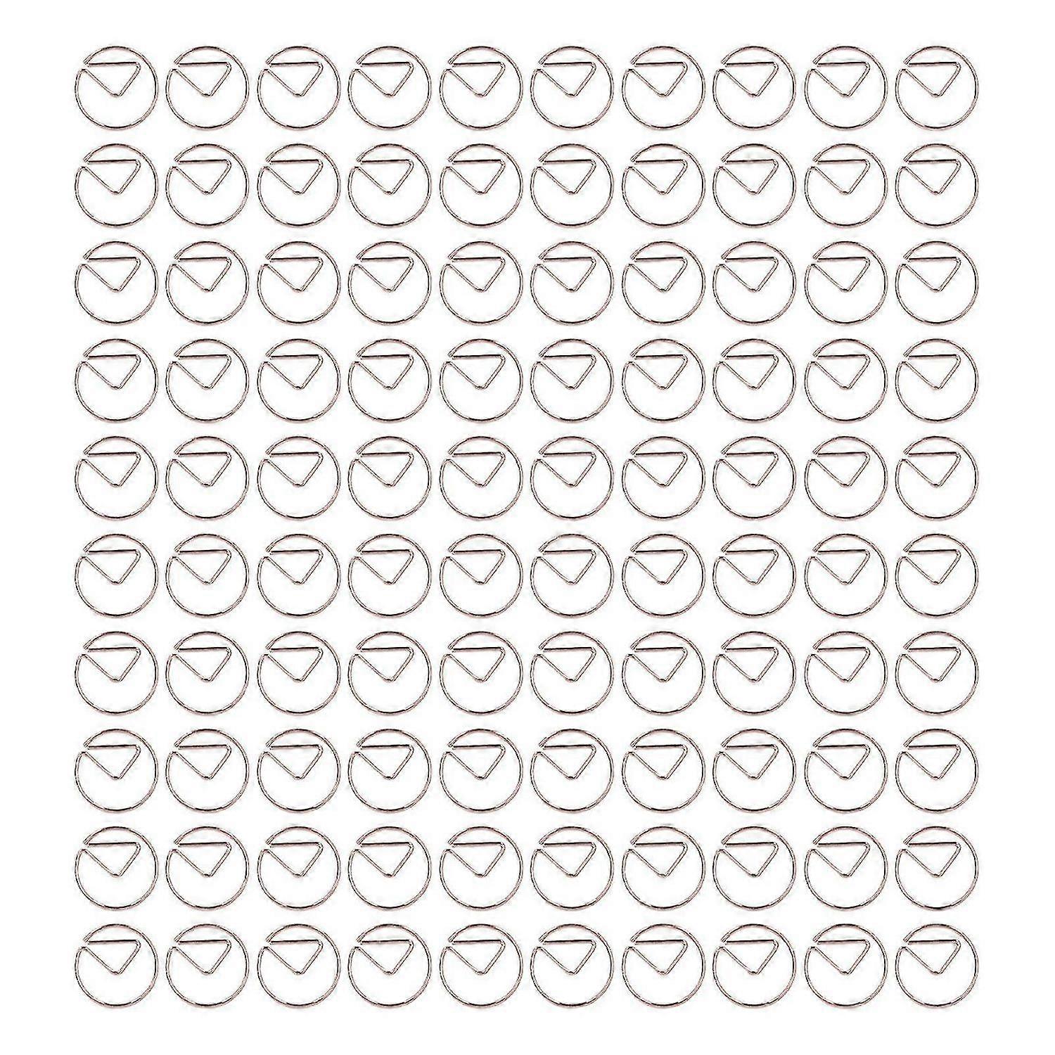 2025 Latest Model 100pcs Mini Paper Clips Portable Cute Small Electroplating