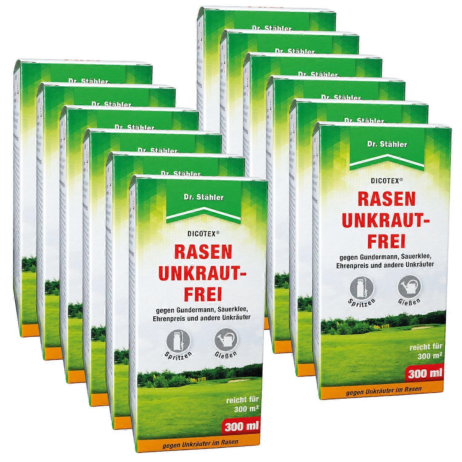 12 x DR. STÄHLER Dicotex® Lawn Weed Free, 300 ml