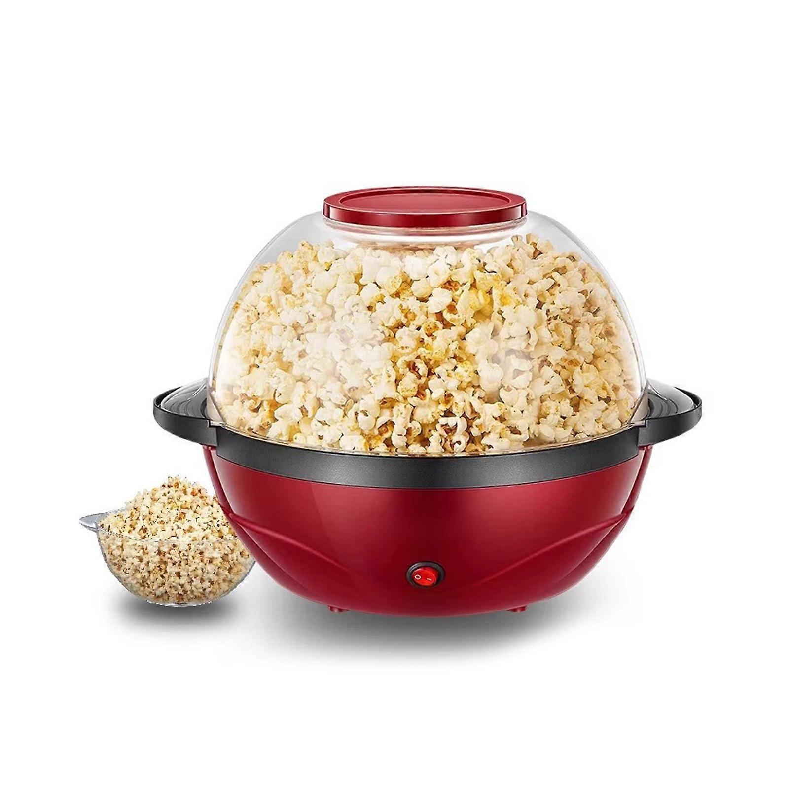 Popcorn Machine Electric With Nonstick Plate Automatic Stirring For Home Use Popcorn Maker