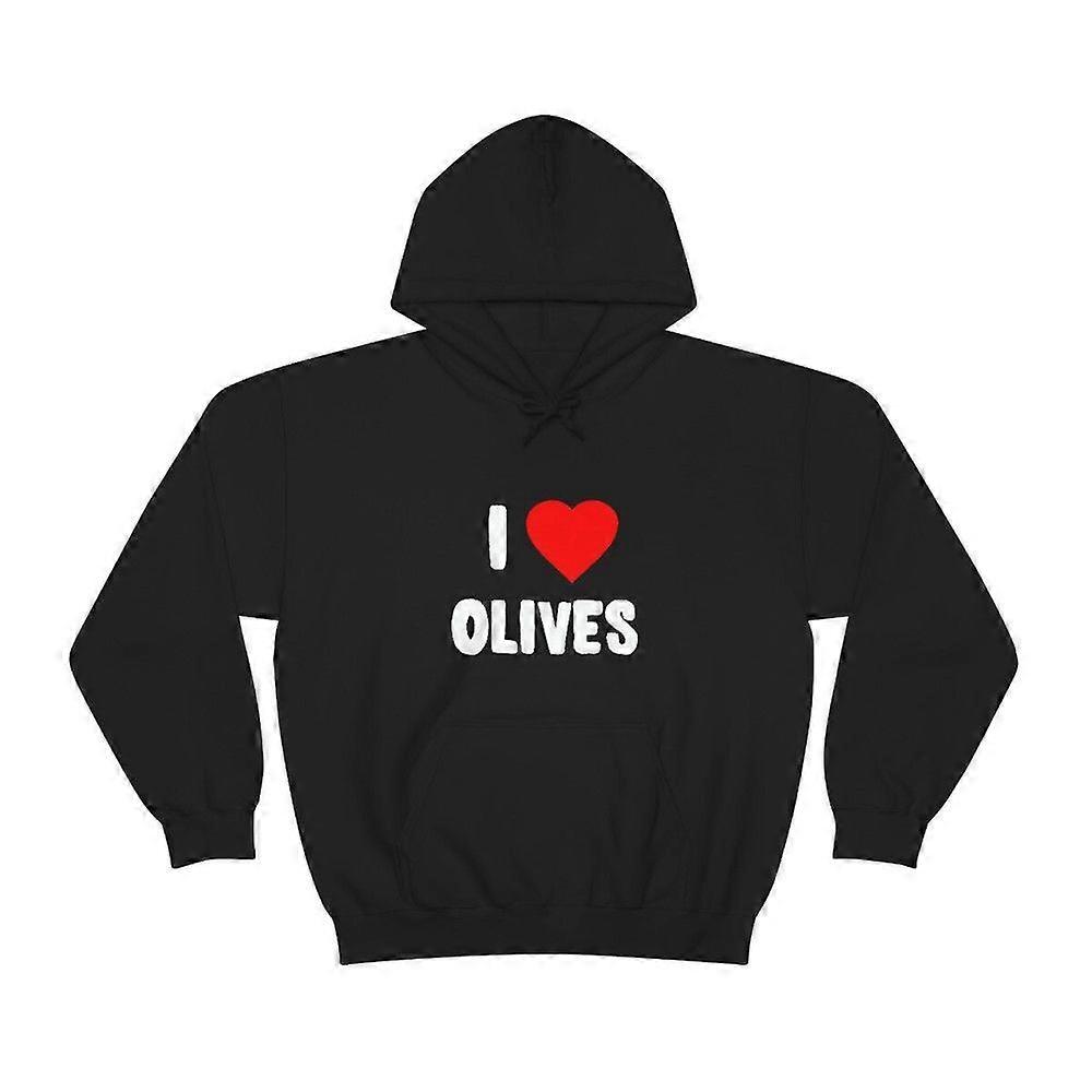 Moletom com Capuz Unissex I Love Olives Heavy Blend