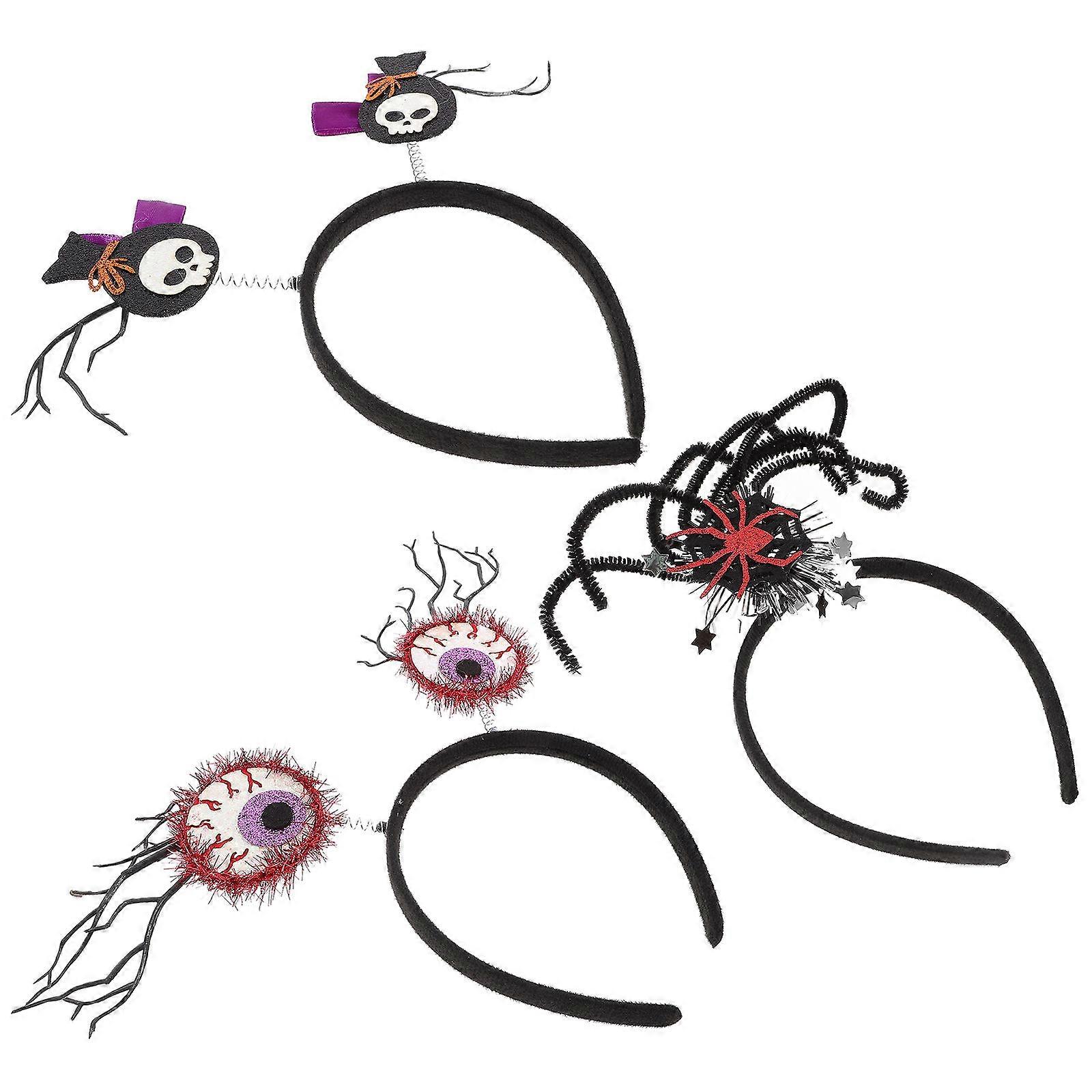Halloween Eyeball Headbands for Themed Parties 9Pcs Assorted Colors