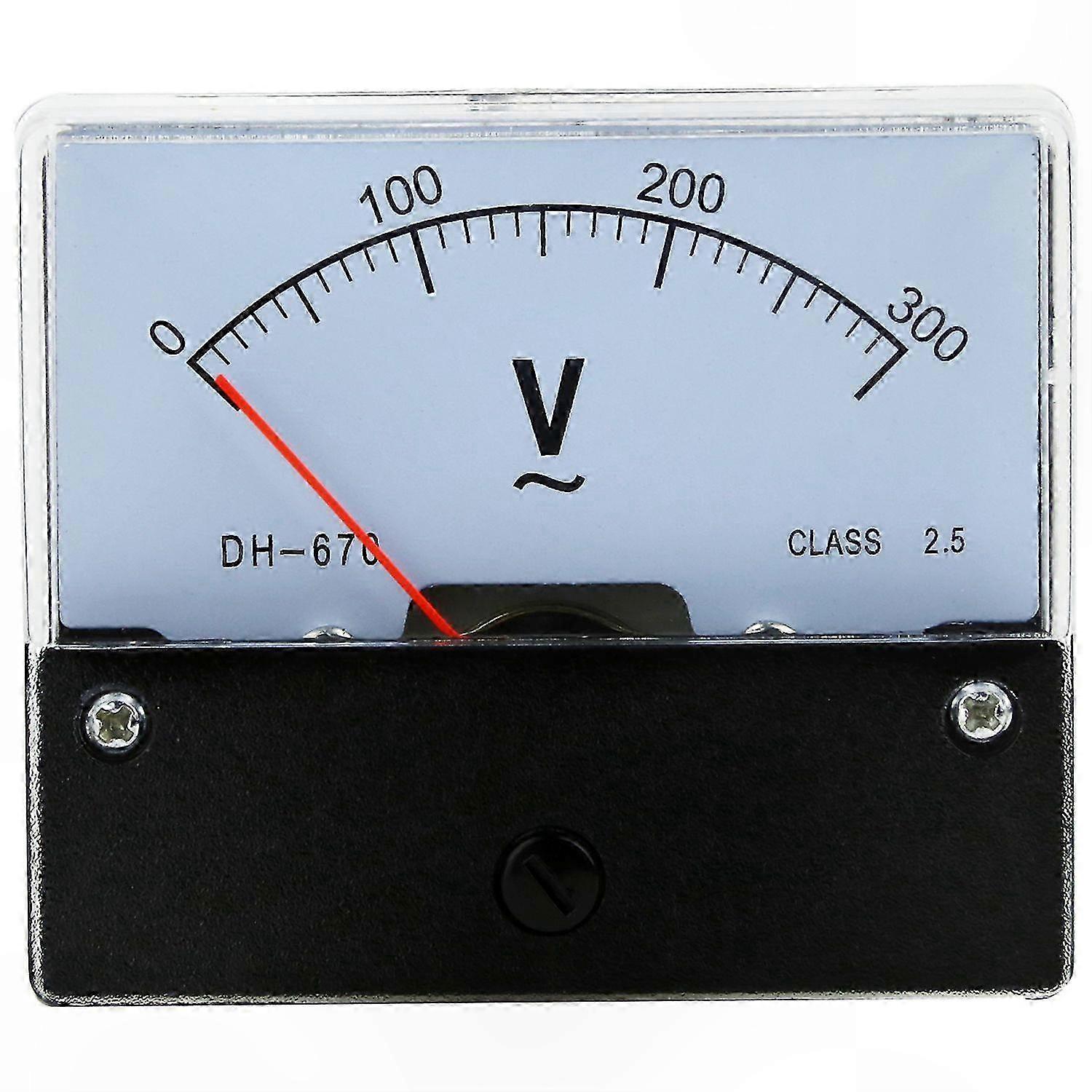 Rectangle AC 0-300V Analog Panel Voltmeter Gauge DH670