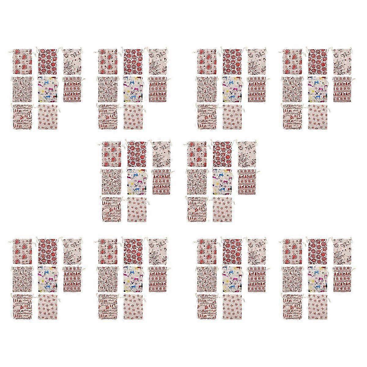 16Pcs Christmas Drawstring Gift Bags Burlap, Gift for Candy