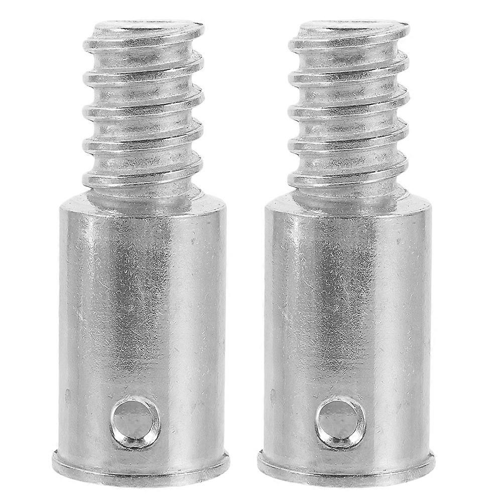 Extension Pole Adapter 2Pcs Metal Threaded Connector for Household Tools