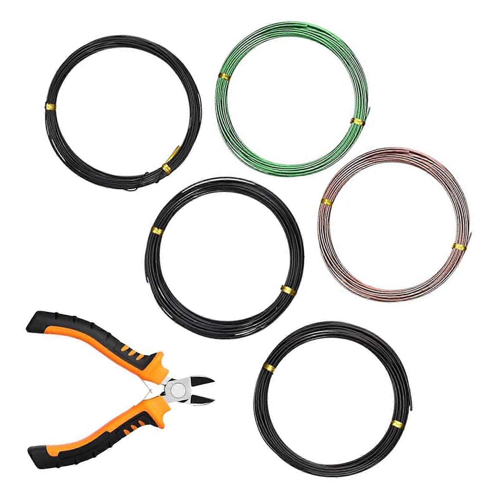 Bonsais Shaping Tools Aluminum Sculpting Wire Set For Healthy Plant Growth Flexible And Corrosion Resistant Easy To Use Multicolor