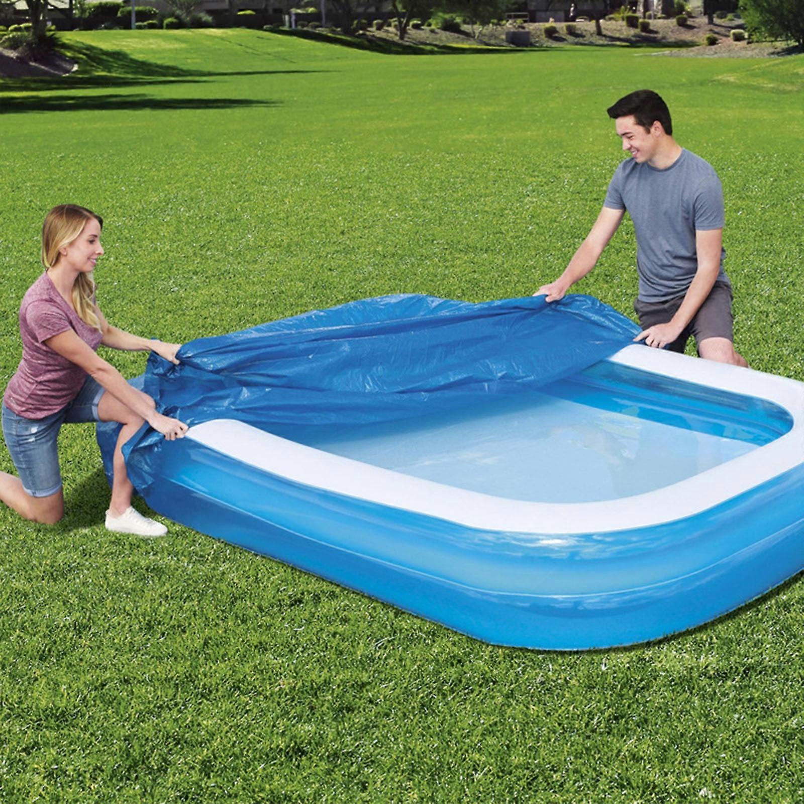 Ziloco Durable UV Resistant Pool Covers, Blue, 116" x 86"