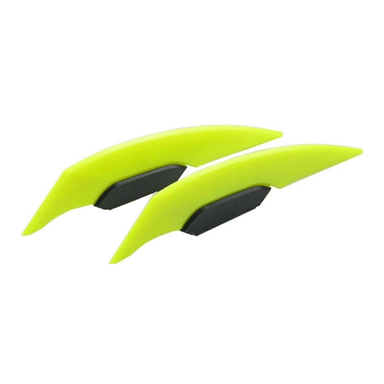 Front Fairing Wing Plate, Fixed Wing Side Wing Spoiler, Dynamic Wing Decorative Sticker Yellow for Honda Grom MSX125