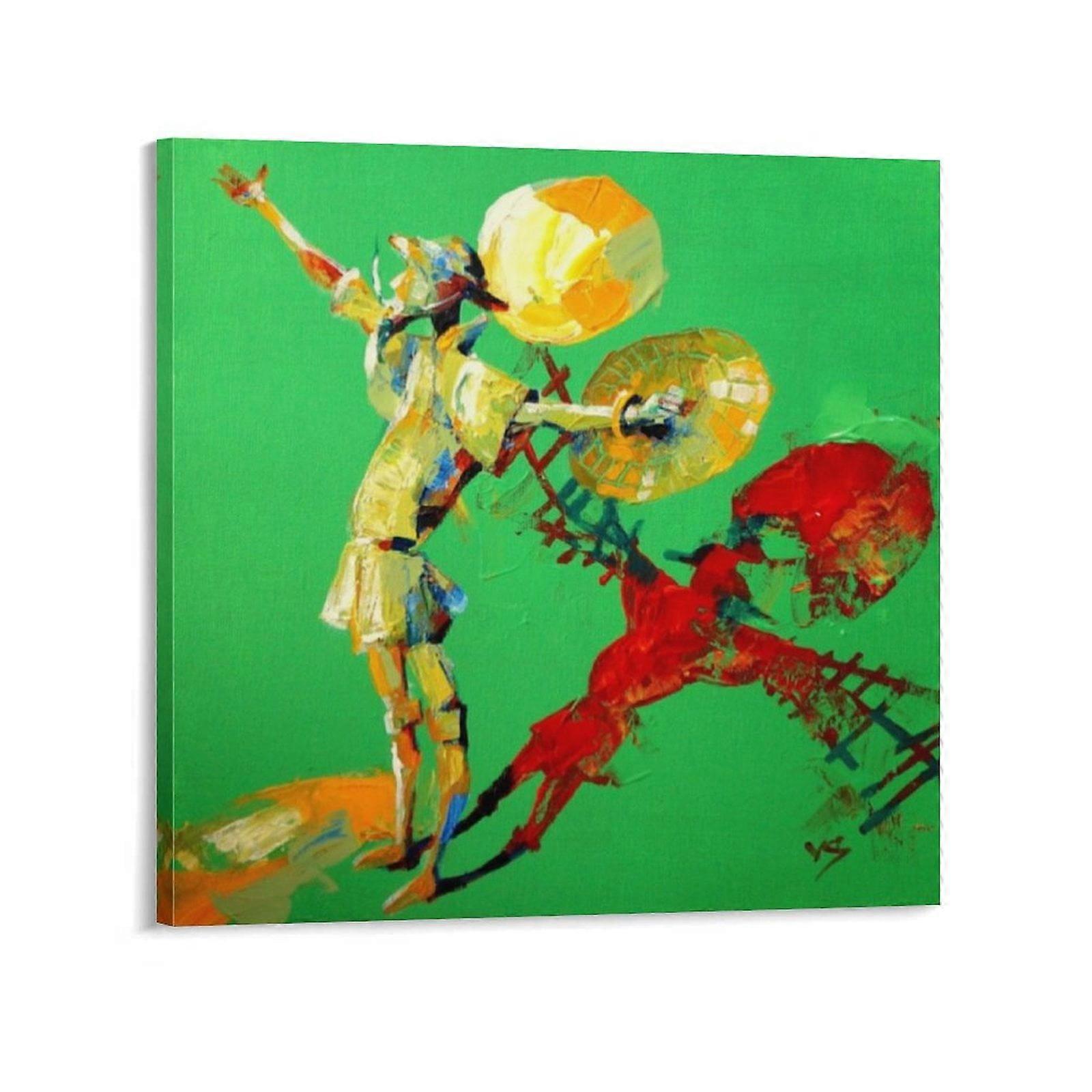 Plakát na malbu Don Quijote De Picasso (16) Plátno, 20x20 palců, kompatibilní s domácím dekorem, Dárek na zeď