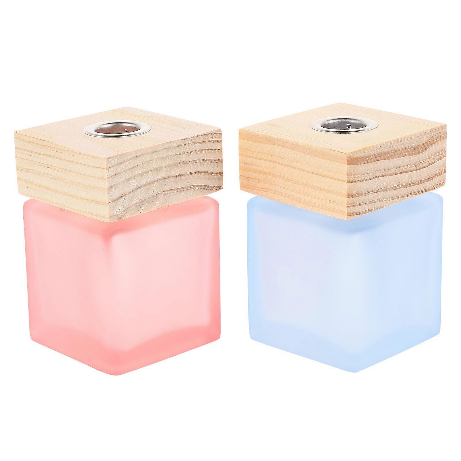 Essential Oil Container Fragrance Release Bottles Aromatherapy Sticks Home Use Pink 2Pcs