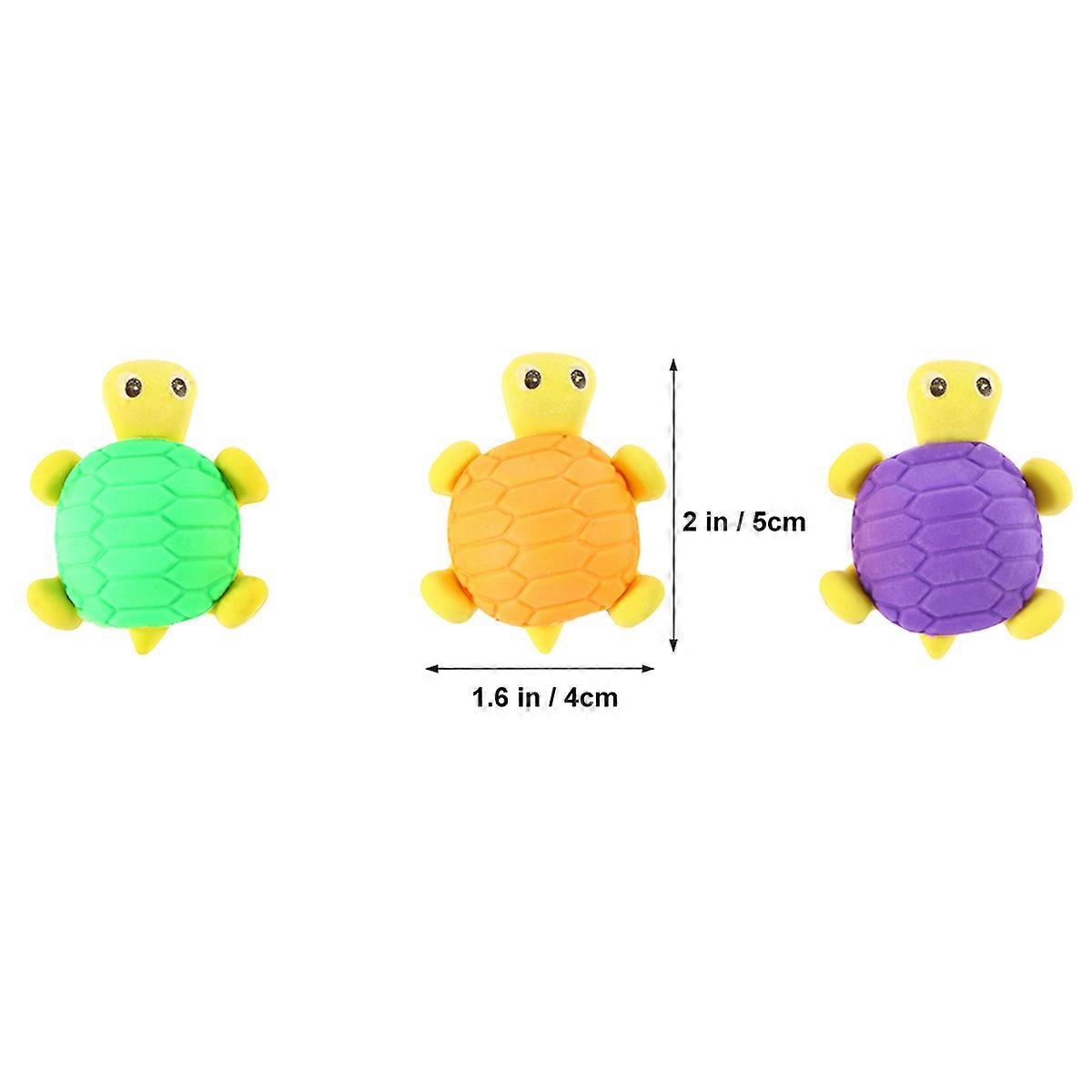 Turtle Pencil Eraser Animal Design for Pencil Erasing 36Pcs