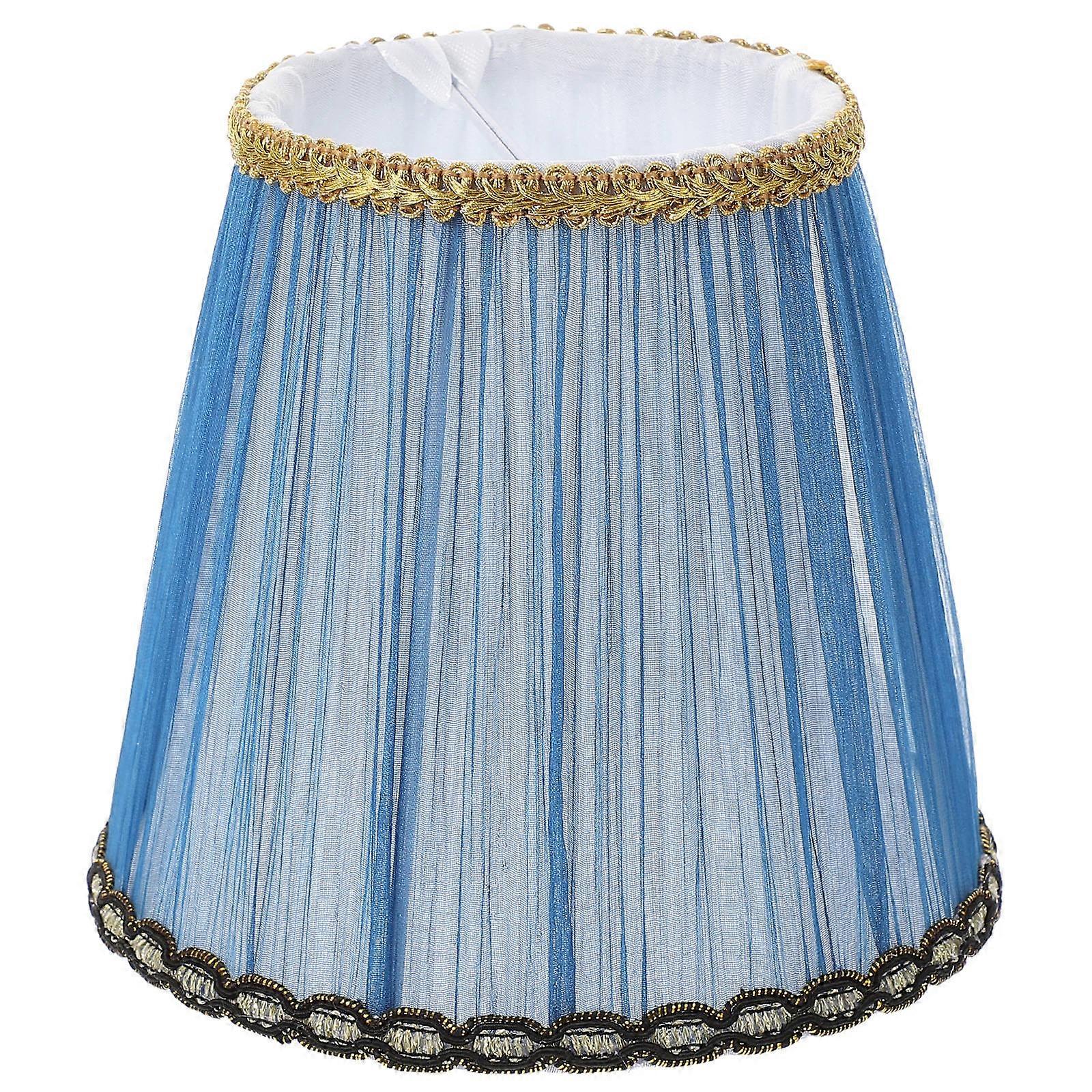 Cloth Lampshade Lamp Cover for Home Illumination 3Pcs Blue