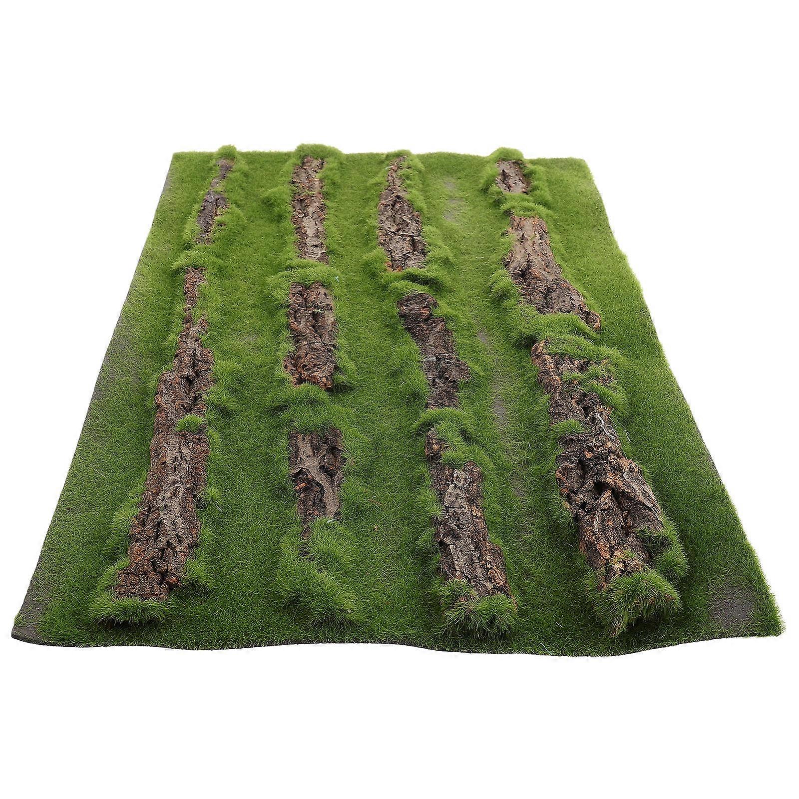 Aquarium Decoration Reptile Tank Basking Ramp Realistic Bark Texture Waterproof 3Pcs