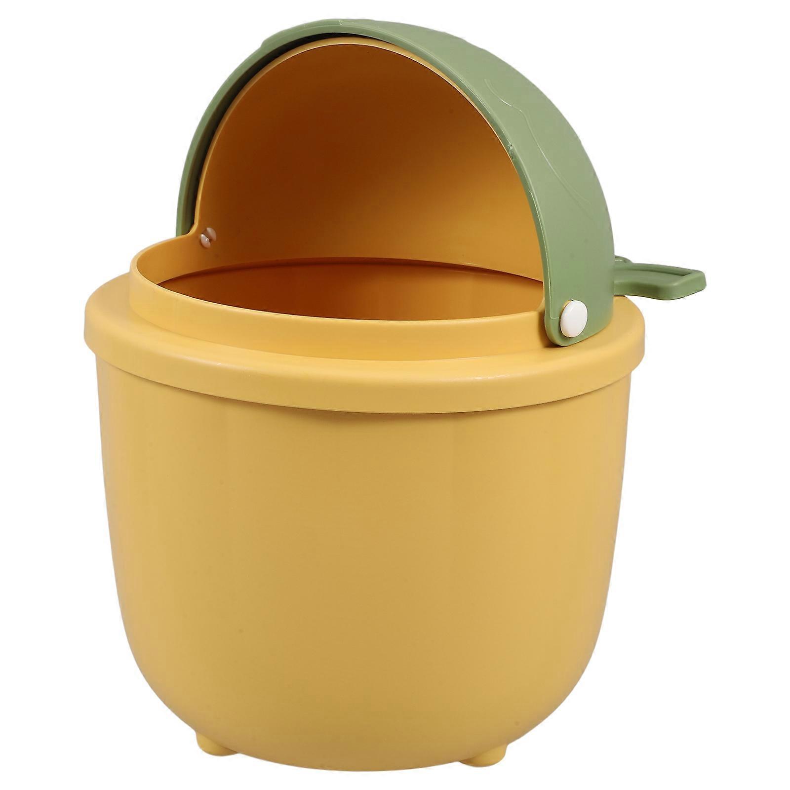 Mini Trash Bin With Lid For Countertop And Kitchen Odor Control Daily Use 8.1X11.8X5.9In Rabbit Shape Design 2Pcs