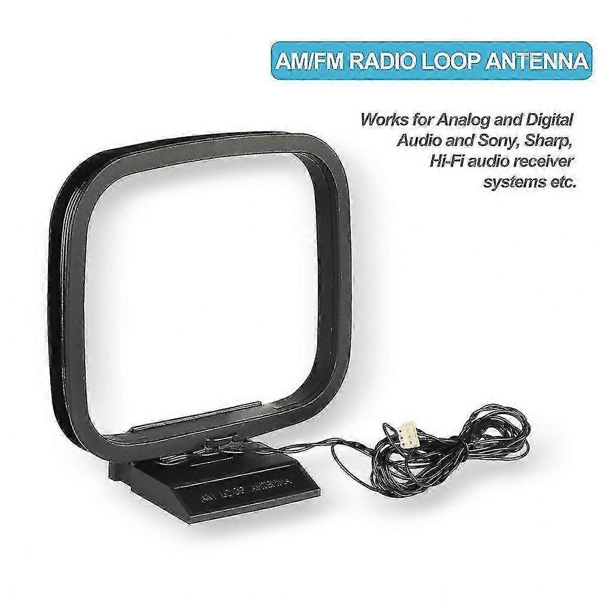 2025 AM/ FM Loop Antenna 3 Pin Connector For HIFI Receiver Audio System ...
