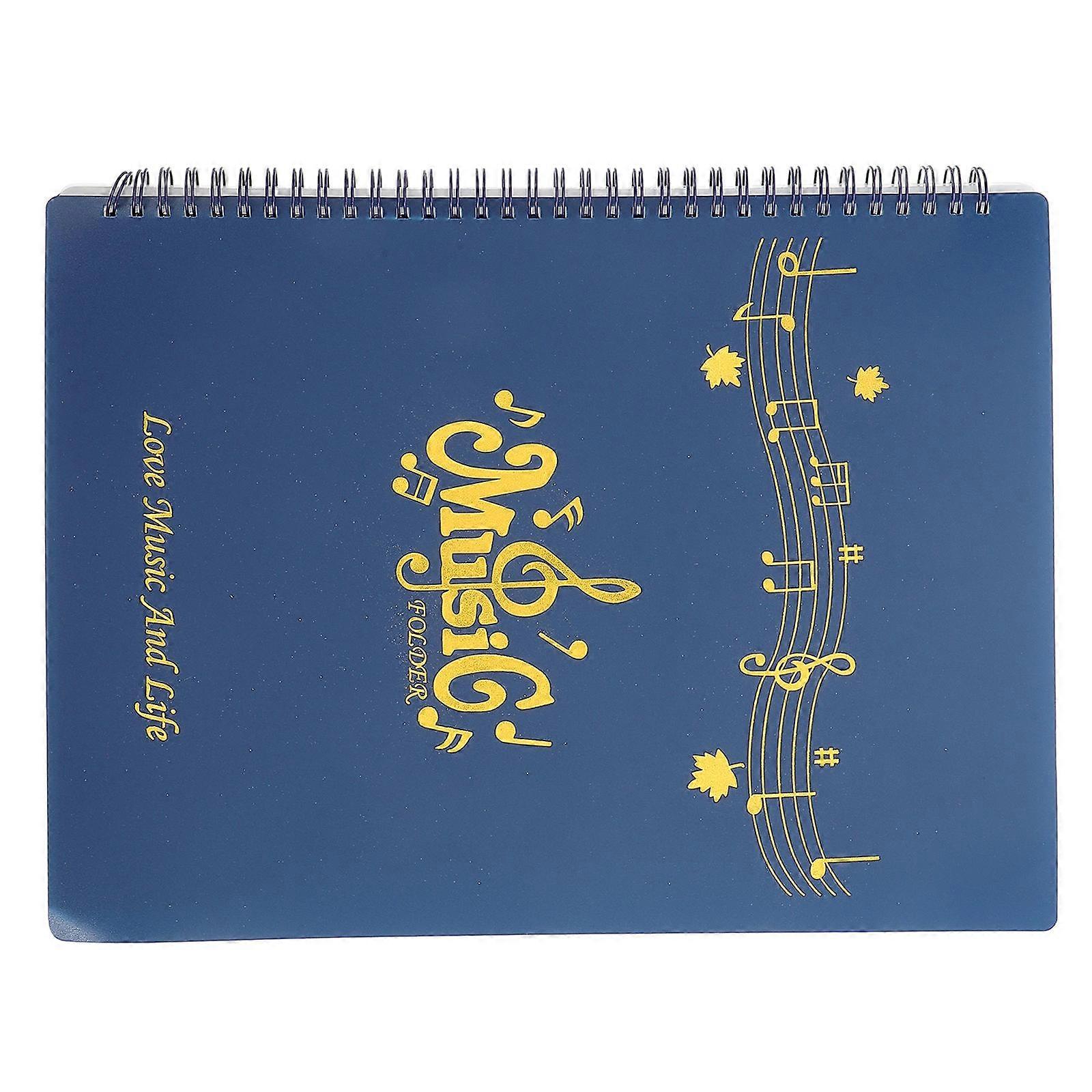 Dark Blue Rectangular For Practice And Performance Sheet Music Storage 32.00X25.00X3.00CM 1Pcs