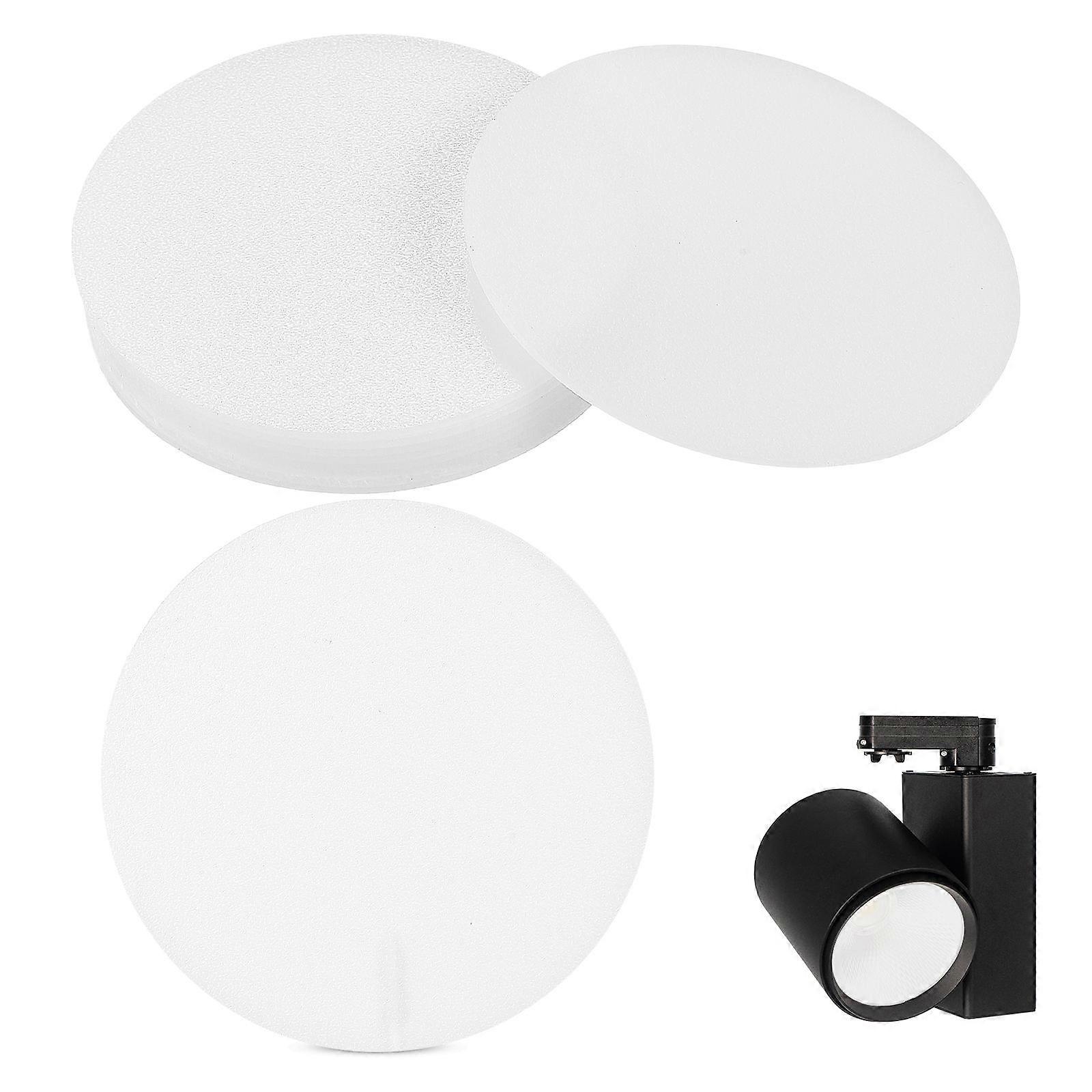 Dust Protection Diffuser Lamp Shades For Home Decoration Round Shape 2.3X2.3X0.1in White 30Pcs