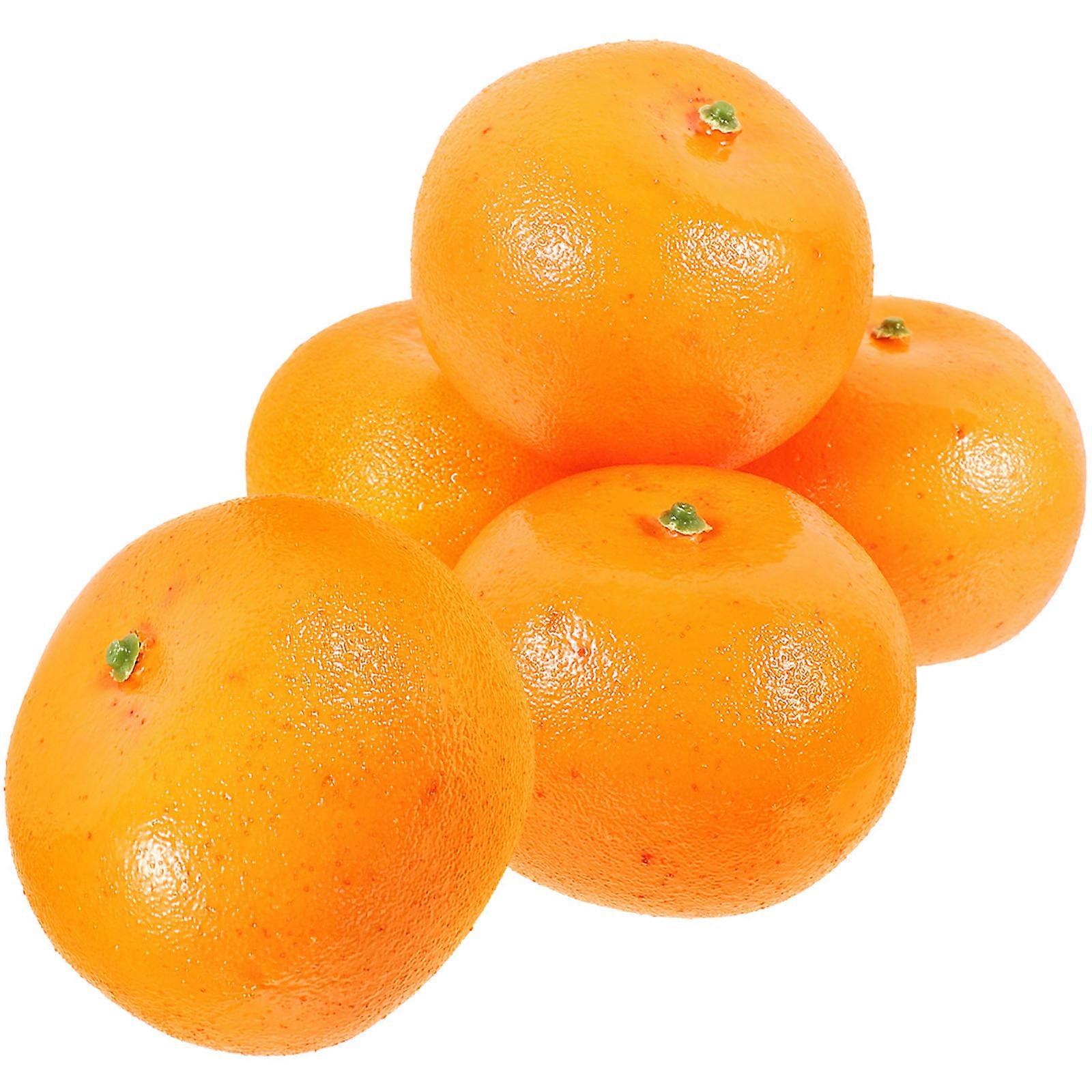 20Pcs Faux Oranges Simulated Fruits Props Educational Use For Home Parties 3×3×9.4in