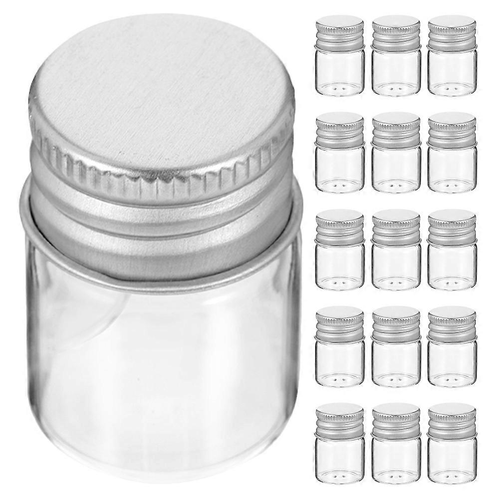 Mini Transparent Glass Bottles for Storing 144Pcs Small Cosmetic Jars