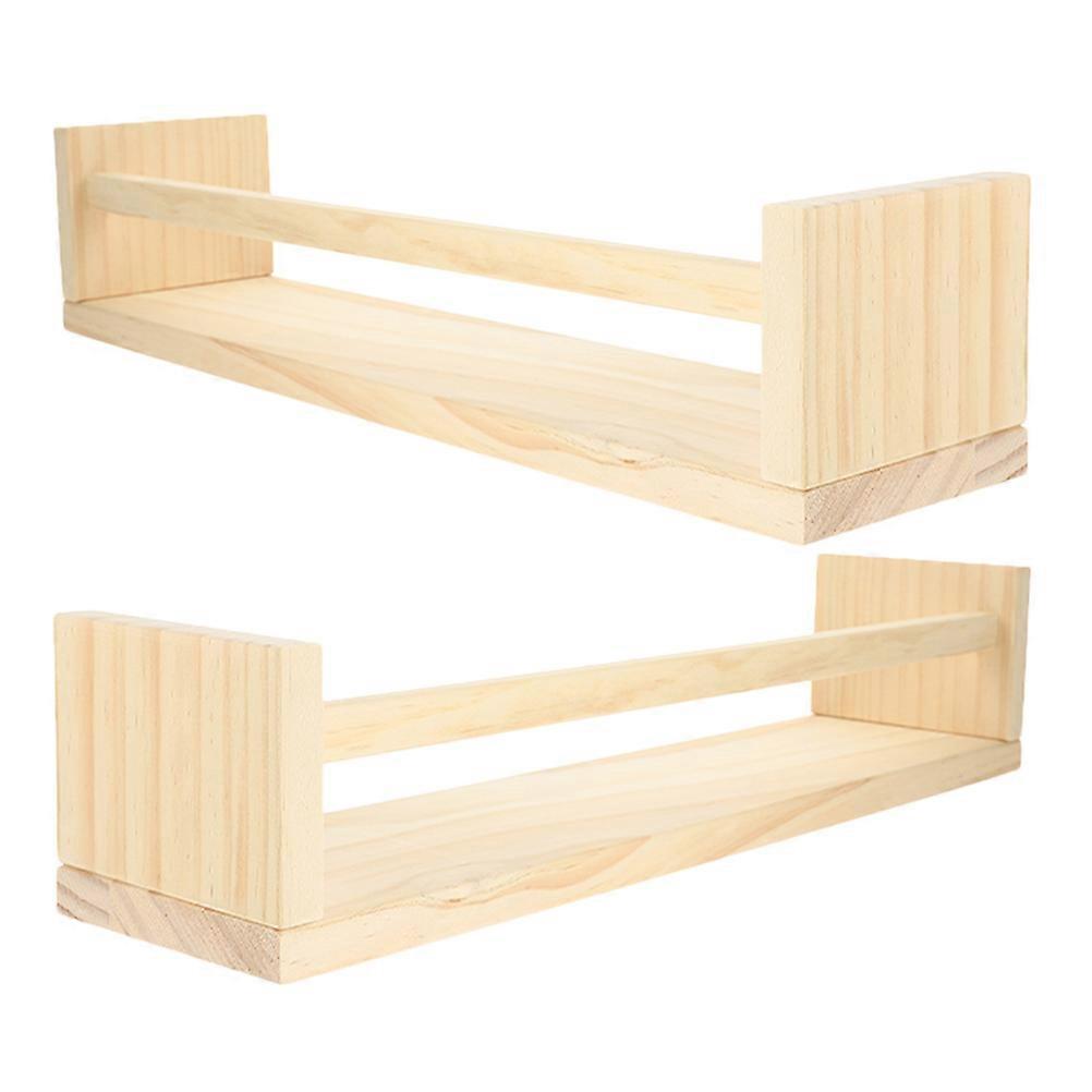 Rustic Wooden Shelf for Wall Decor with 4Pcs Floating Storage Shelves